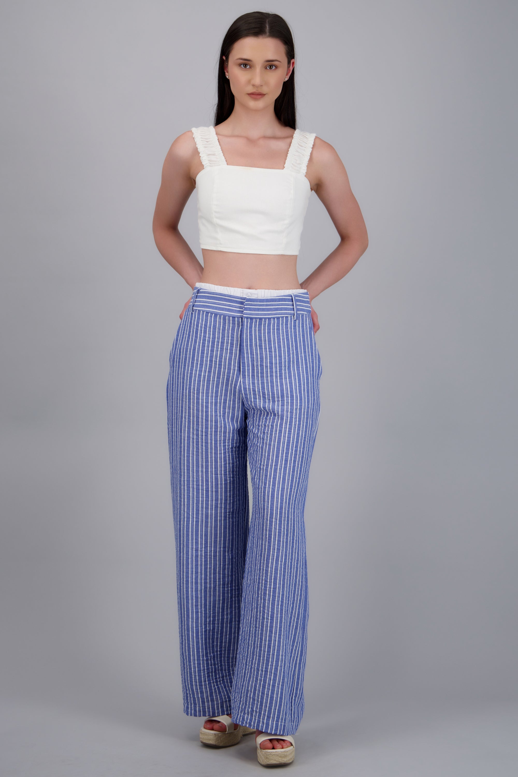 PANTALON RAYAS DET PRETINA AZUL COMBO