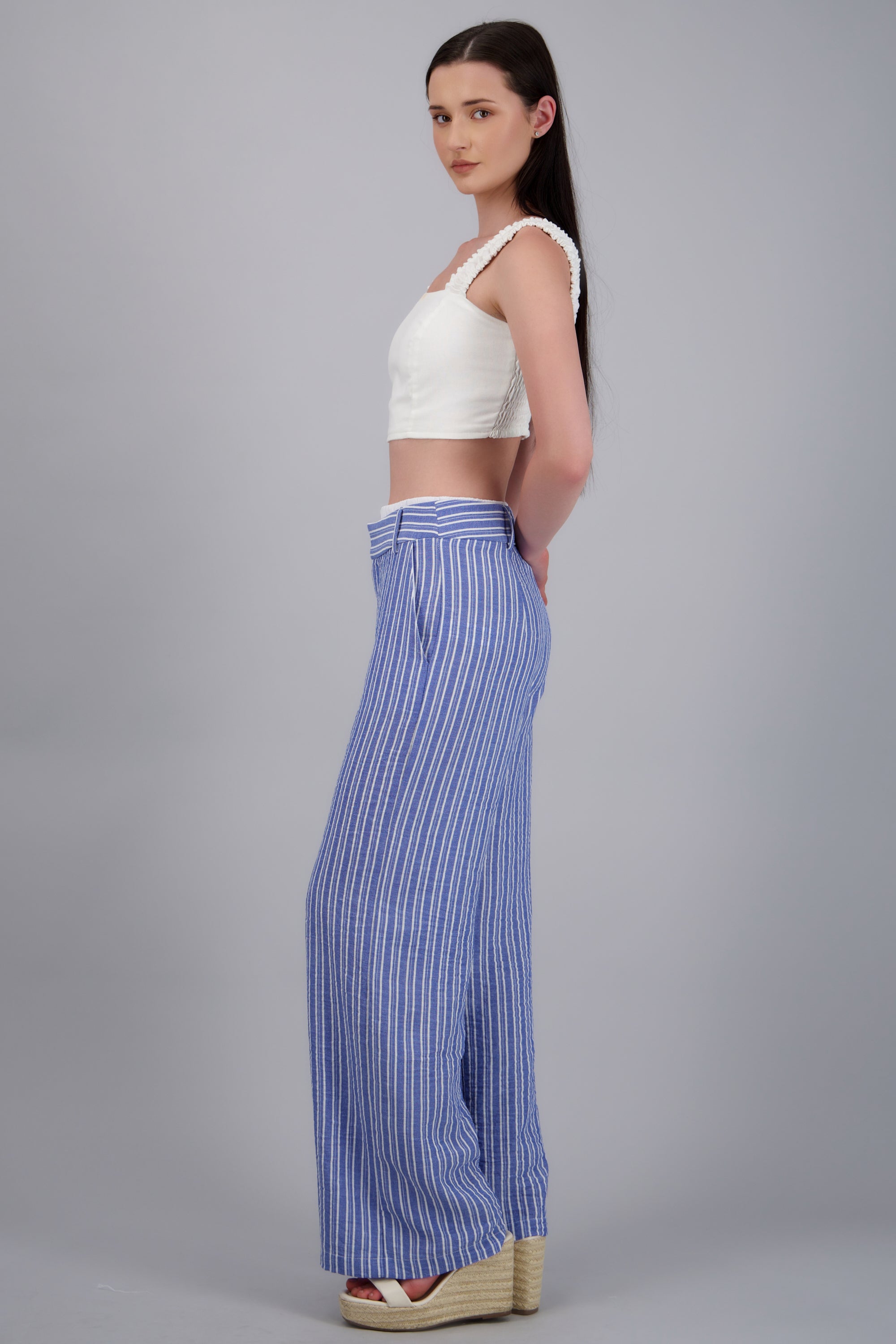 PANTALON RAYAS DET PRETINA AZUL COMBO