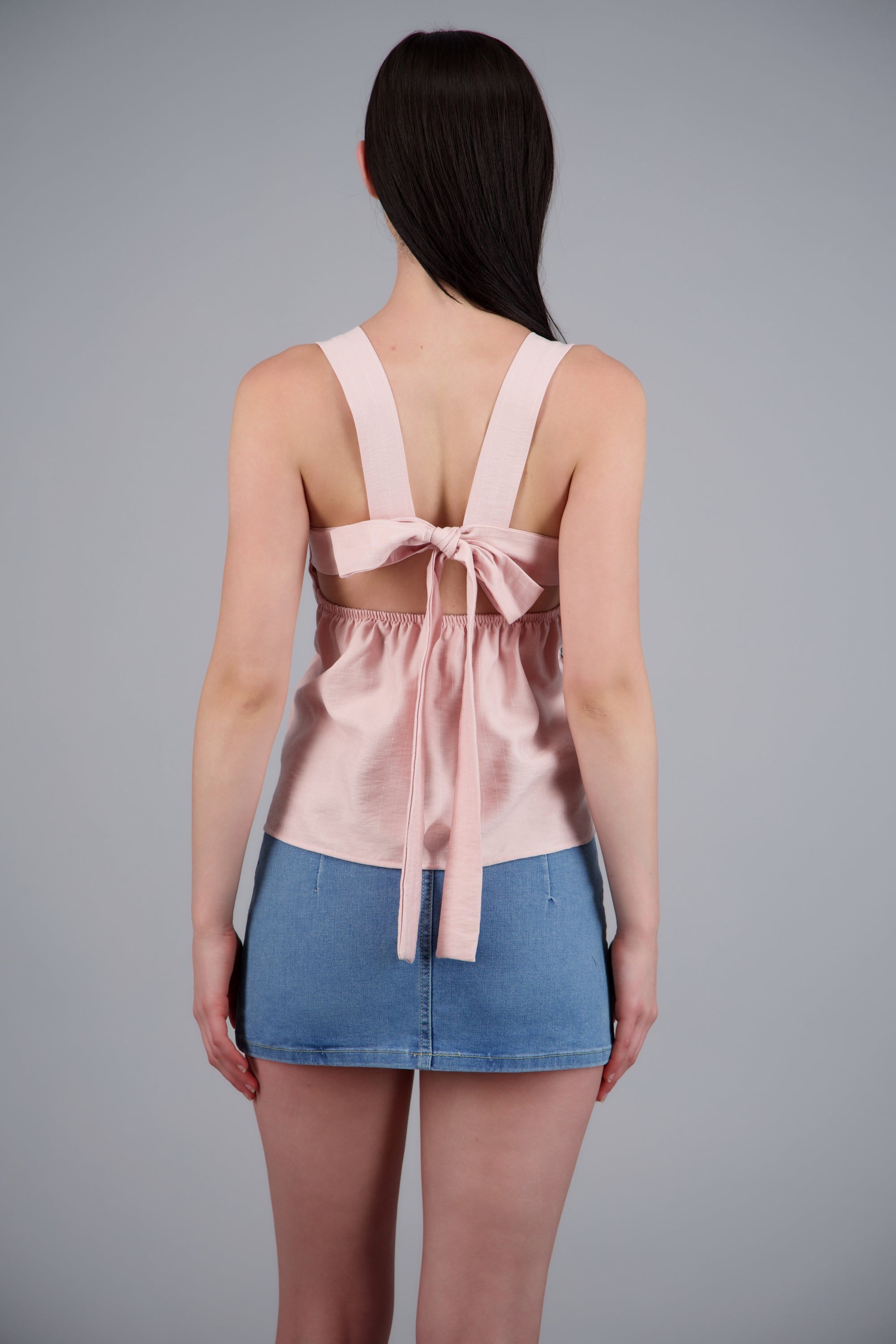 BLUSA RAYAS TIRANTES ANCHOS ROSA PASTEL