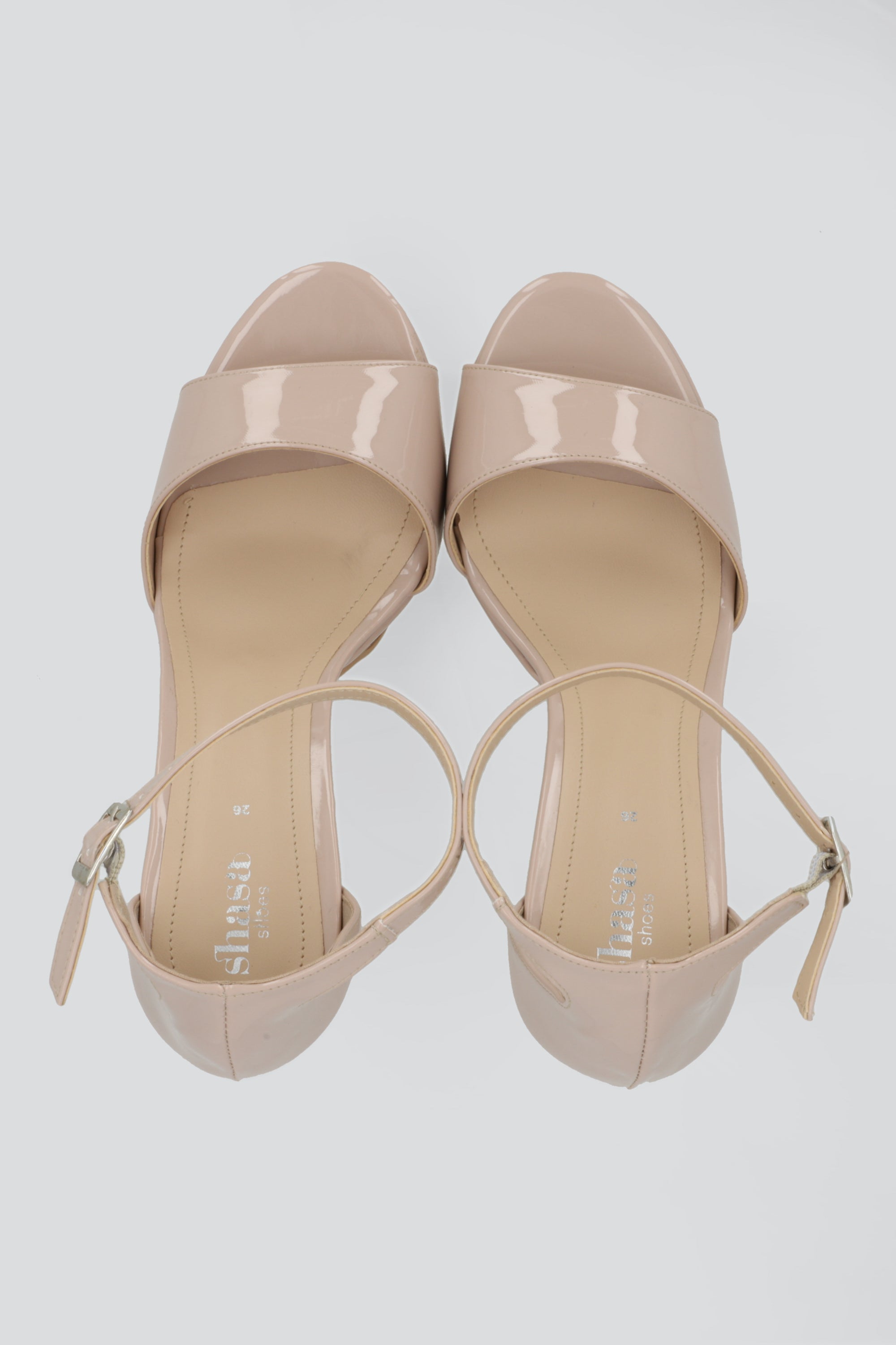 Tacon peep toe plataforma NUDE