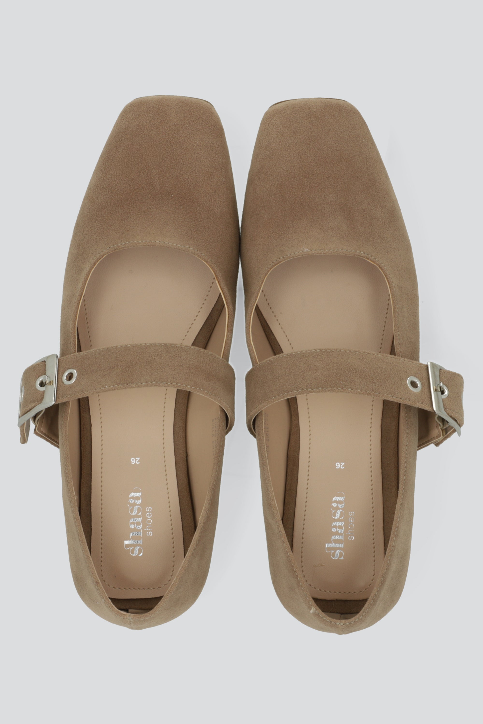 Flat mary jane hebilla ancha BEIGE