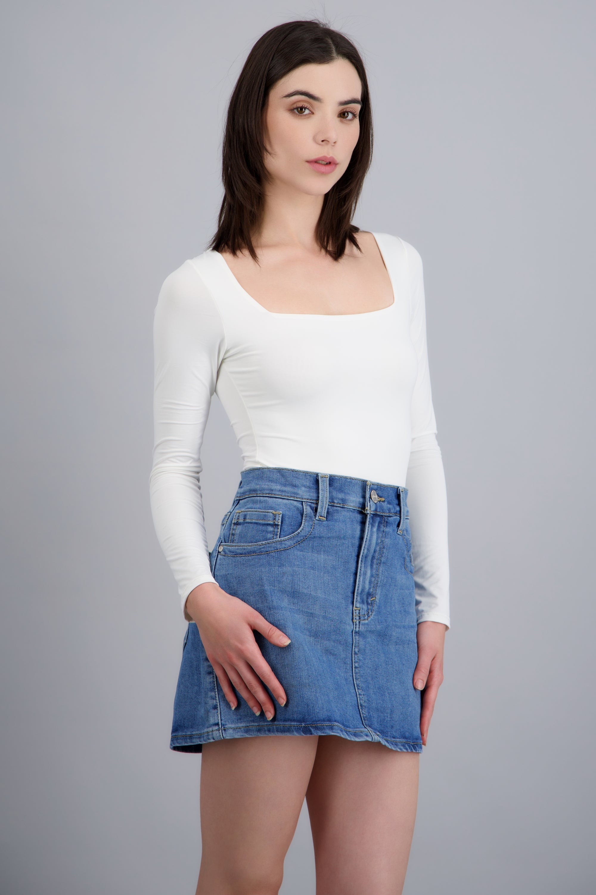 Bodysuit escote cuadrado BLANCO