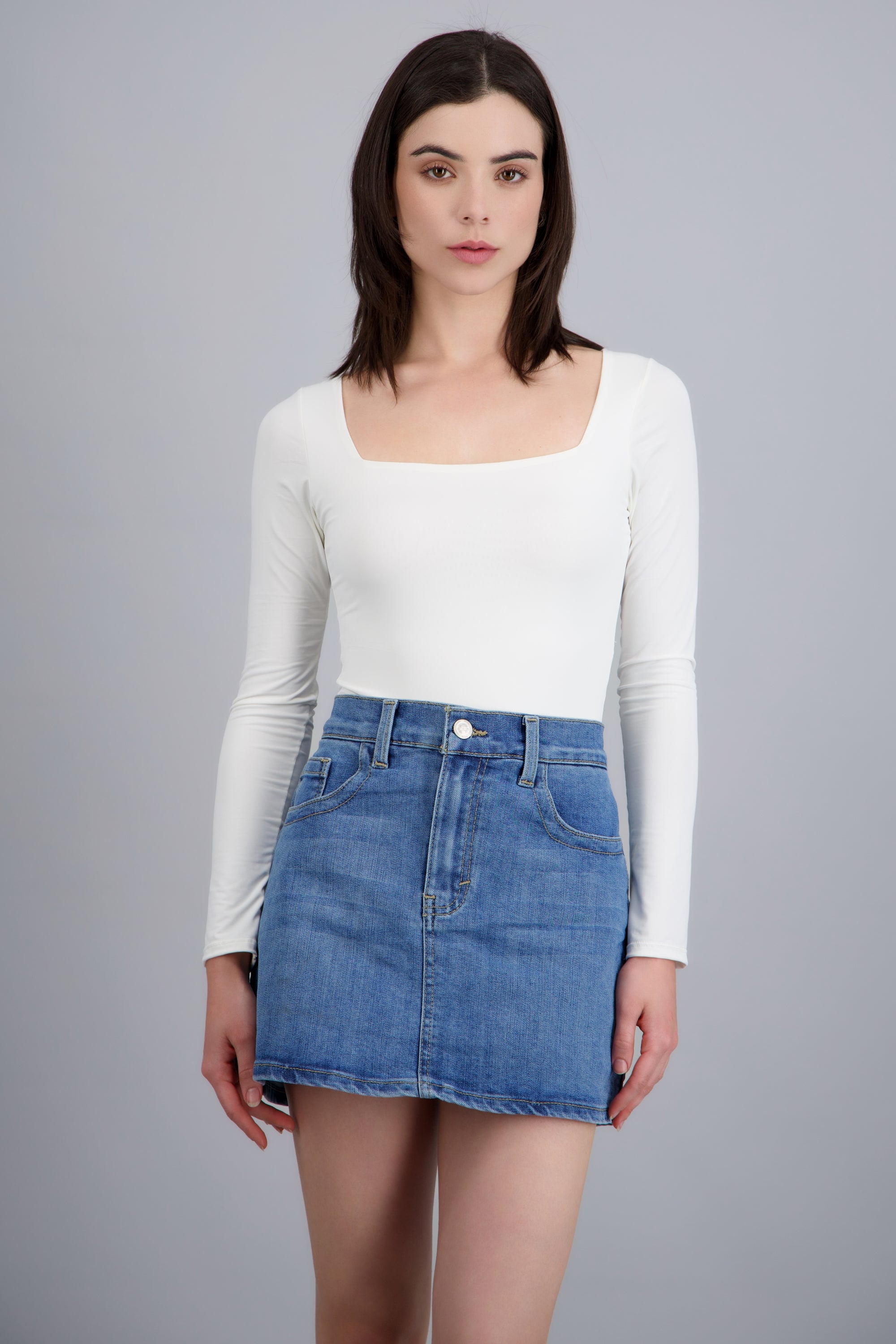 Bodysuit escote cuadrado BLANCO