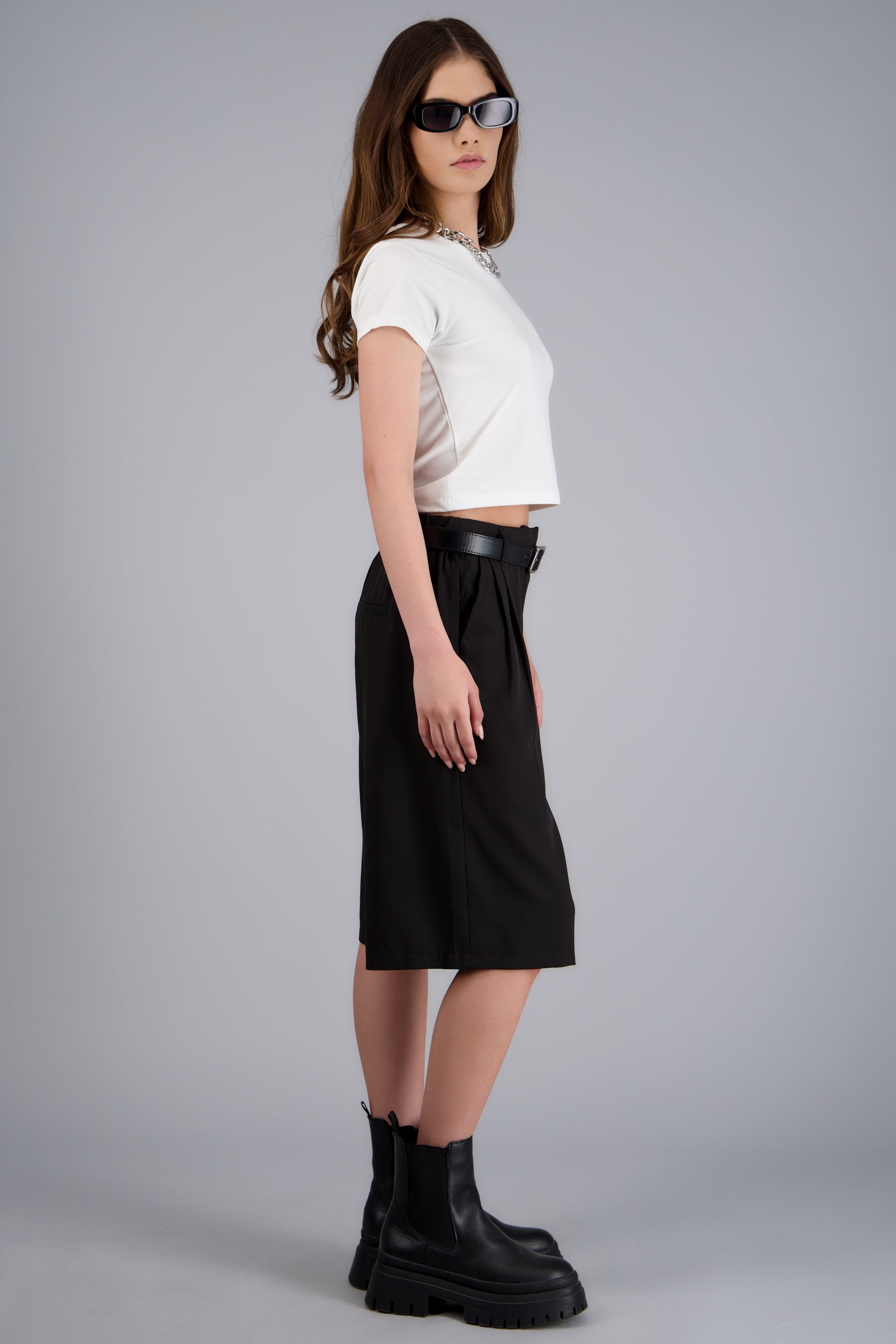 Short bermuda liso NEGRO