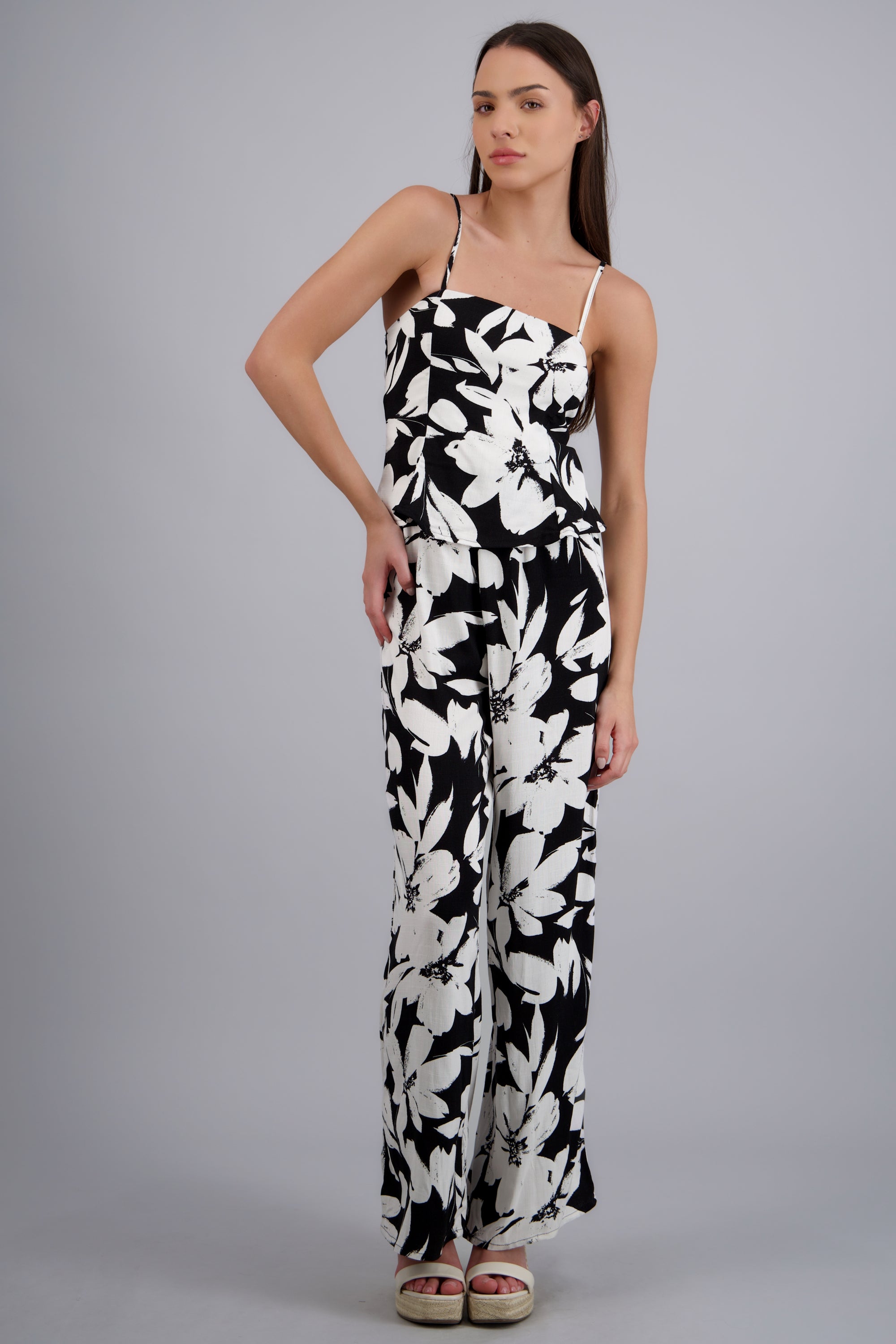 Jumpsuit estampado floral NEGRO COMBO