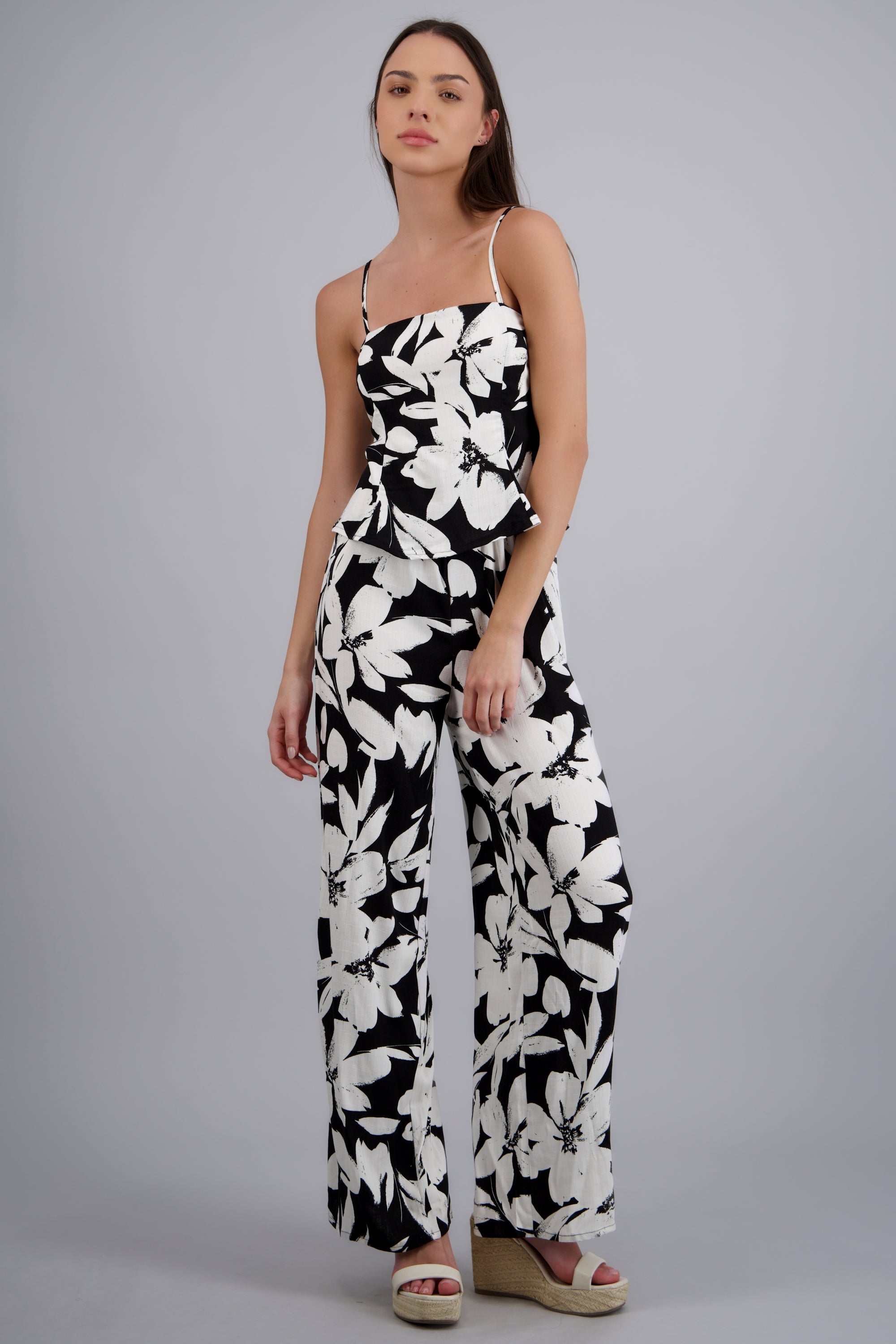 Jumpsuit estampado floral NEGRO COMBO
