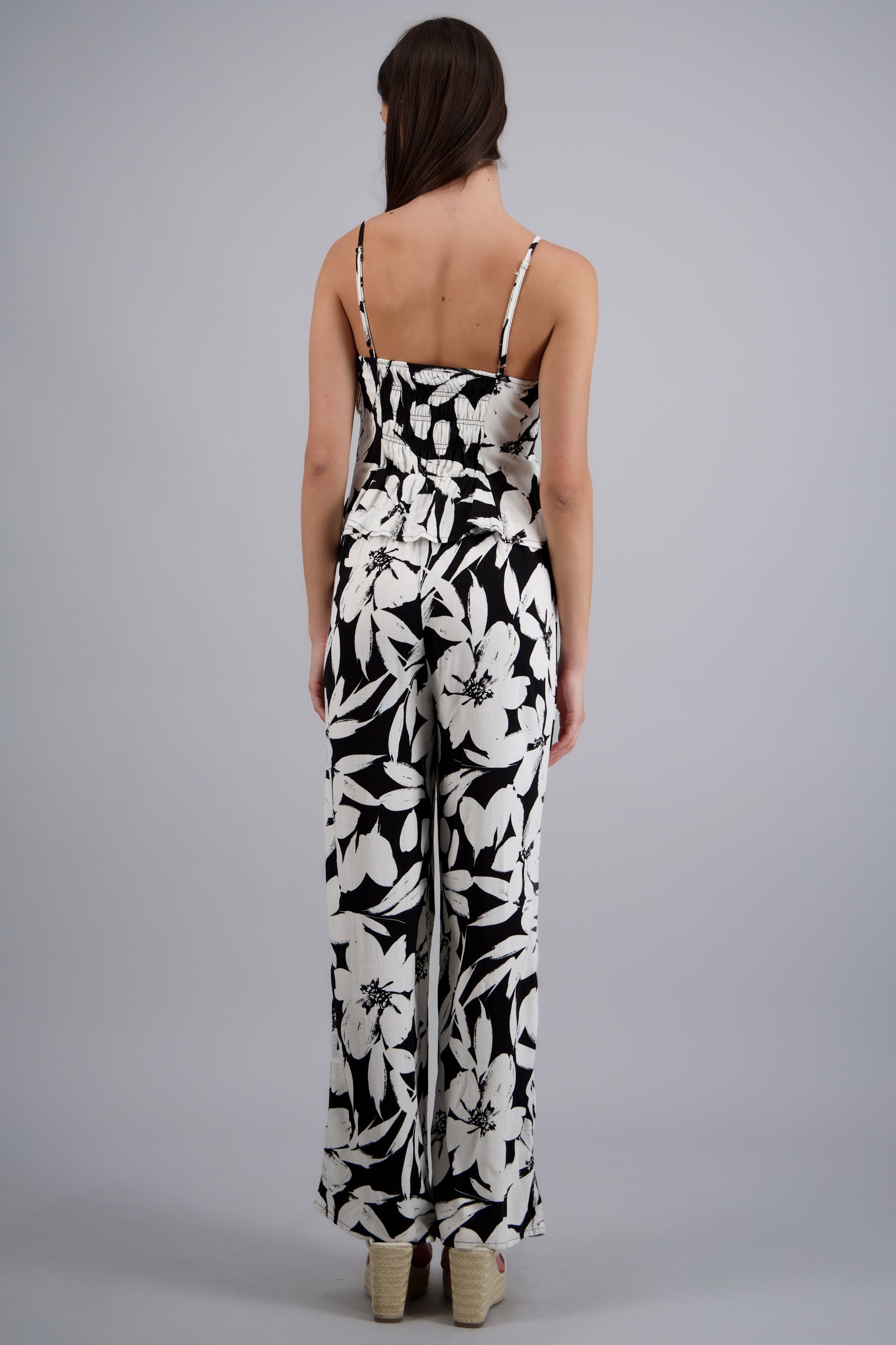Jumpsuit estampado floral NEGRO COMBO
