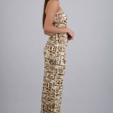 FALDA MAXI LINO ESTAMPADO