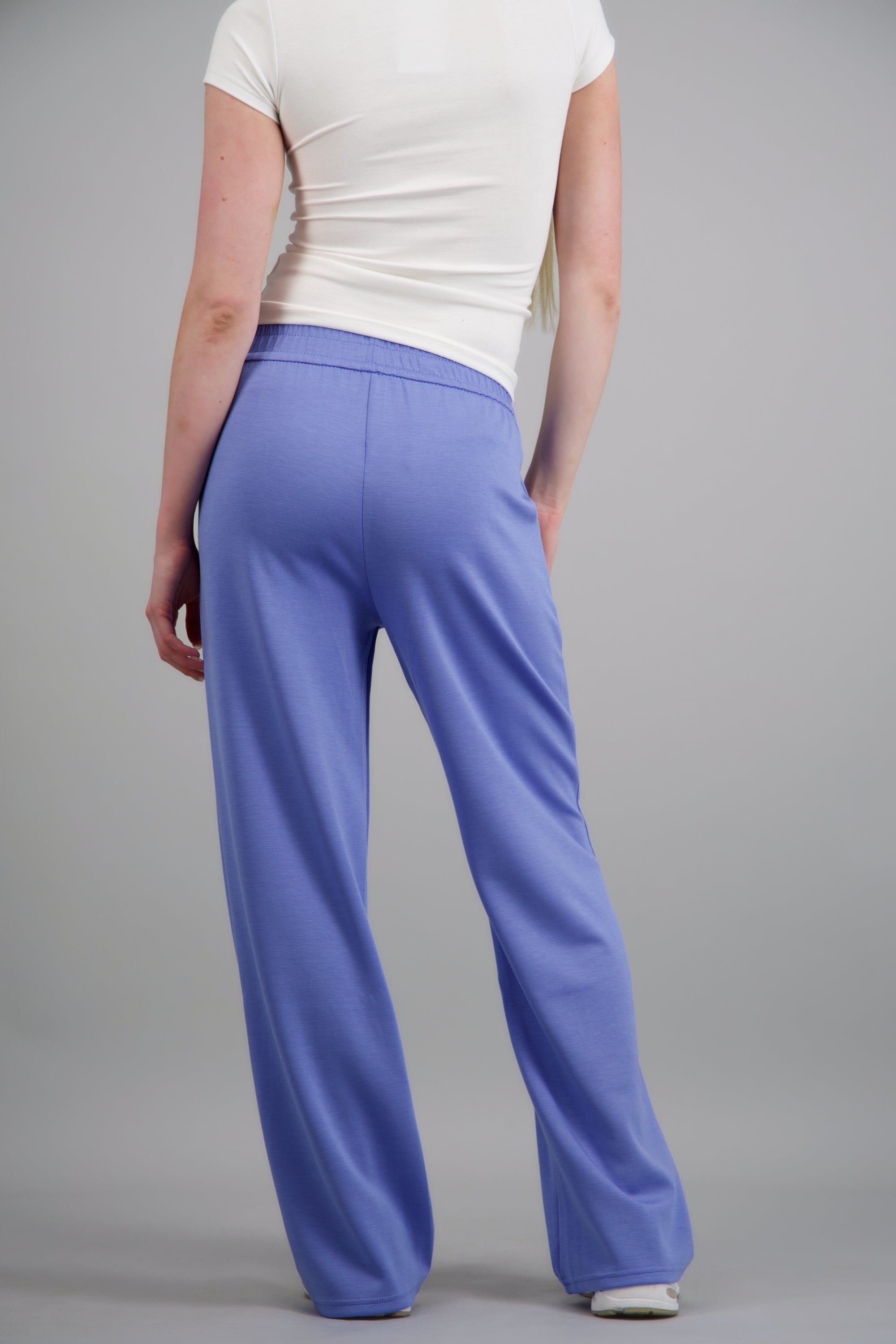 Pants lisos detalle pretina AZUL