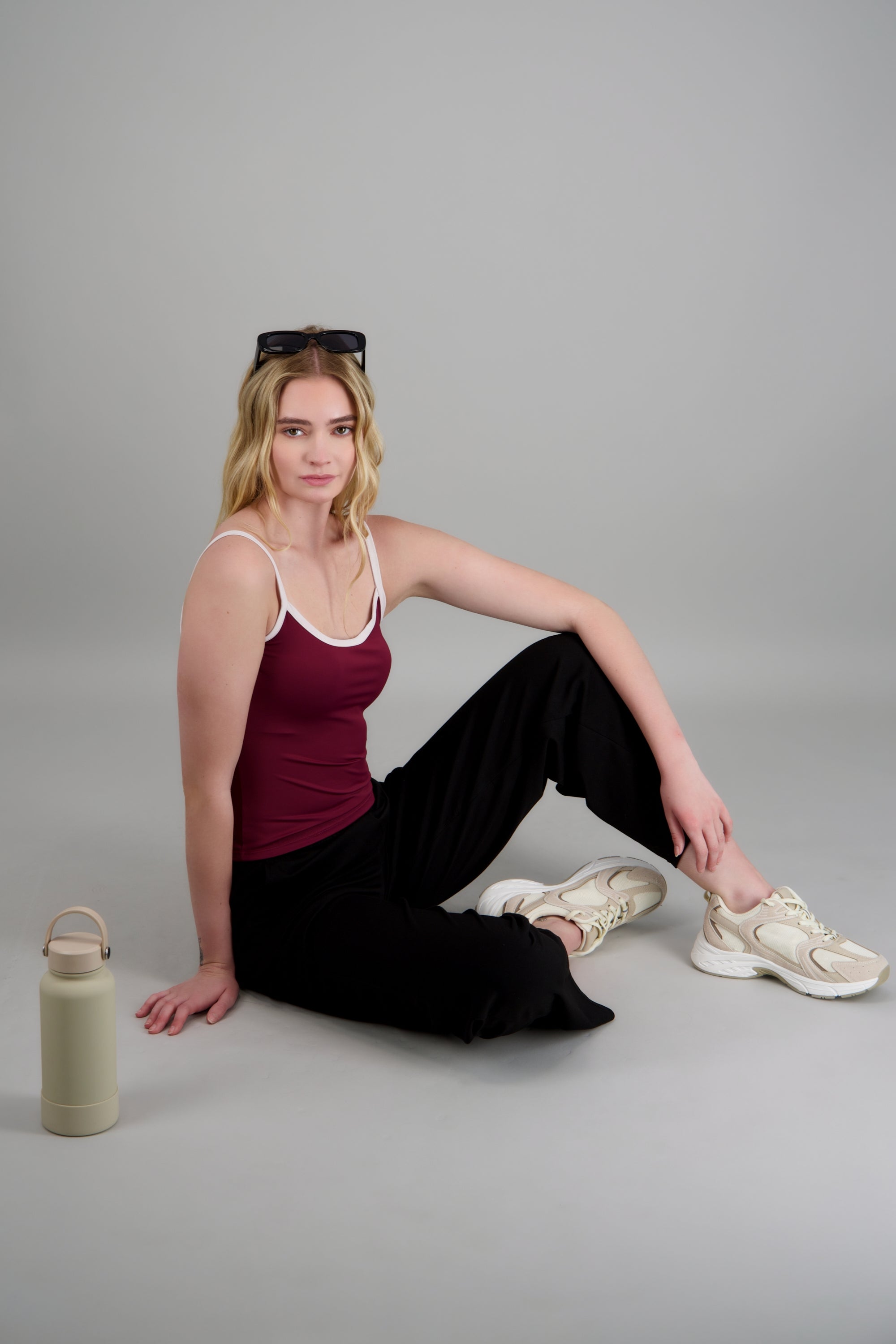Pants lisos detalle pretina NEGRO