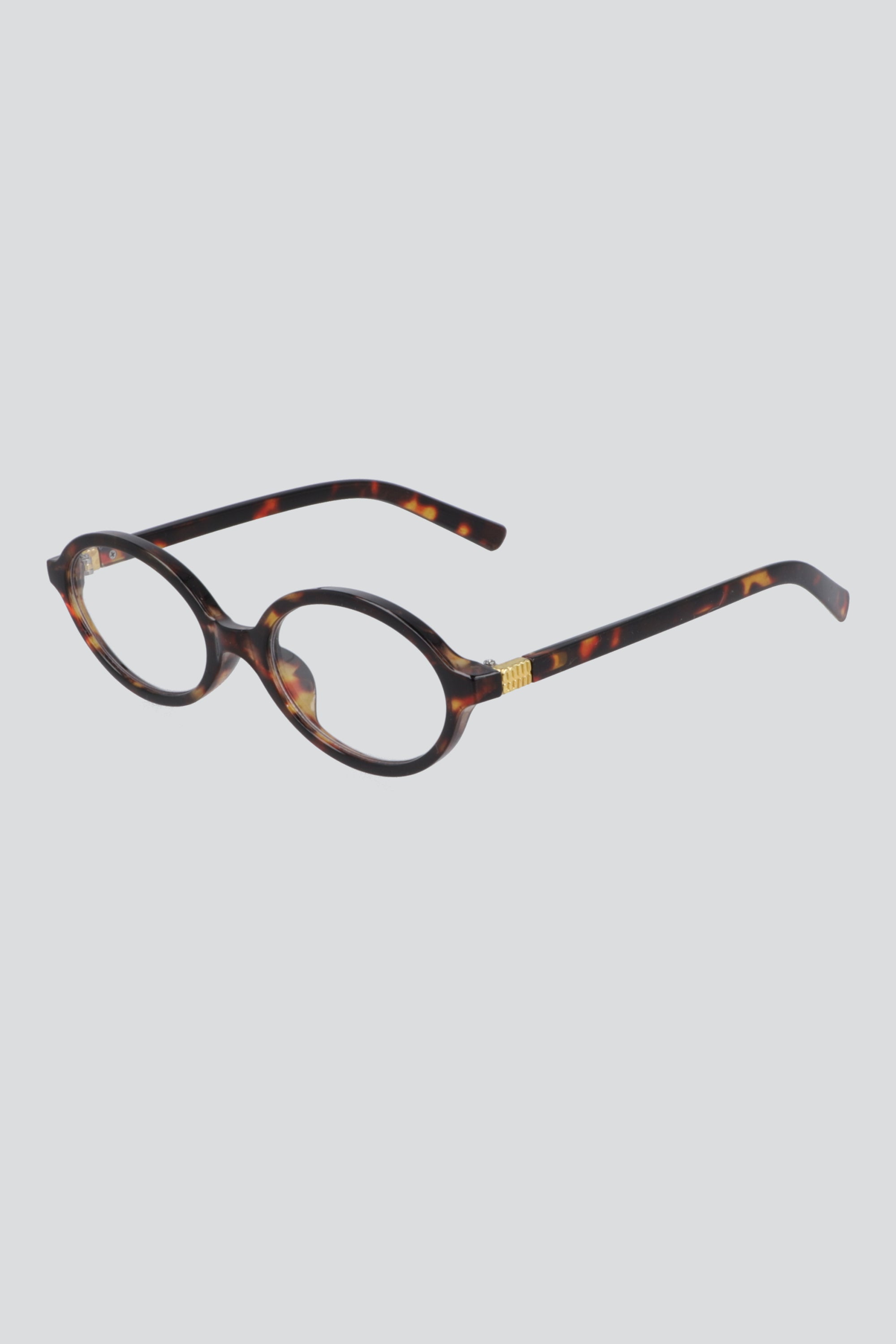 Lentes ovalados marco acetato luz azul CAFE