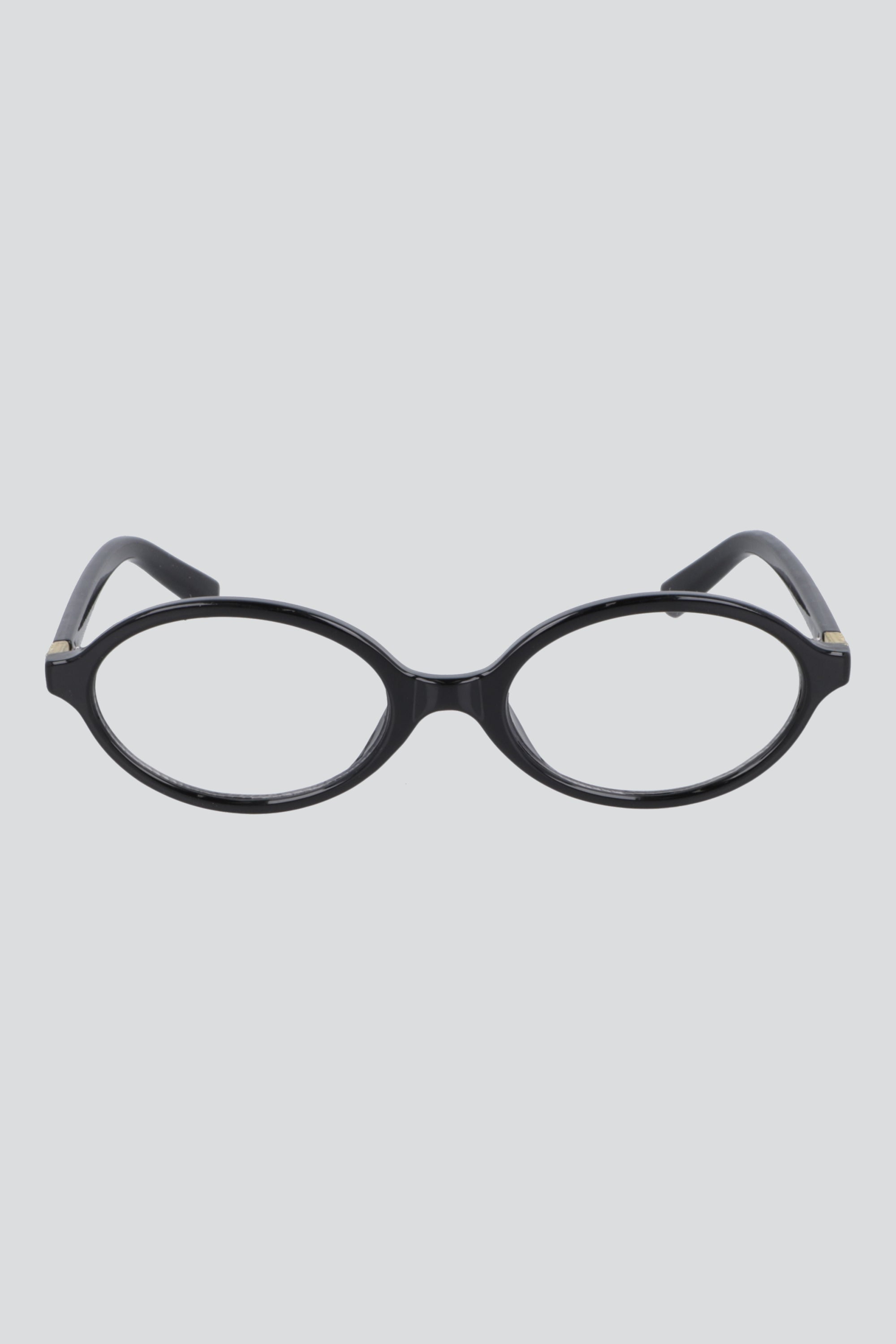 Lentes ovalados marco acetato luz azul NEGRO