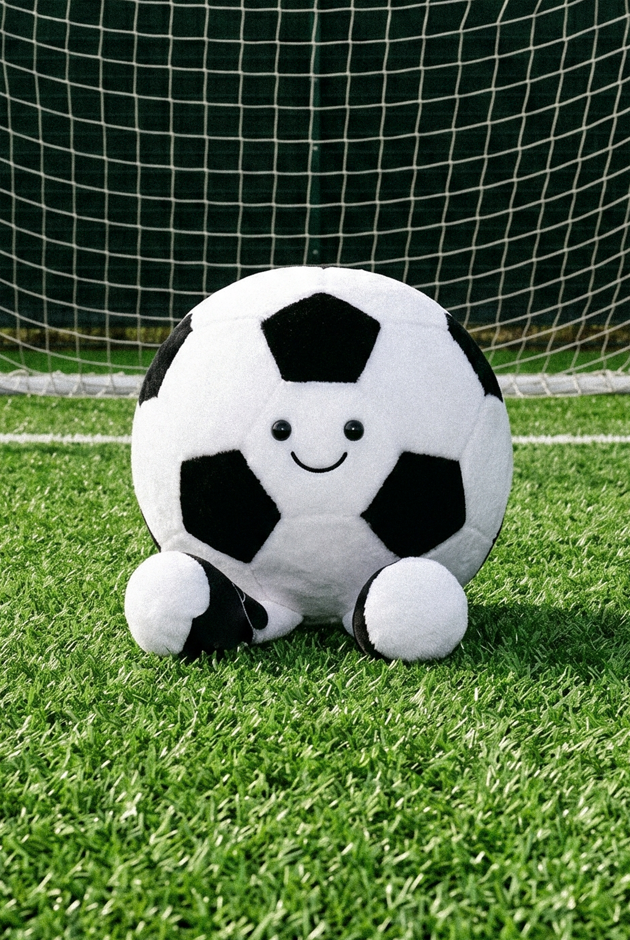 Peluche balón NEGRO BLANCO