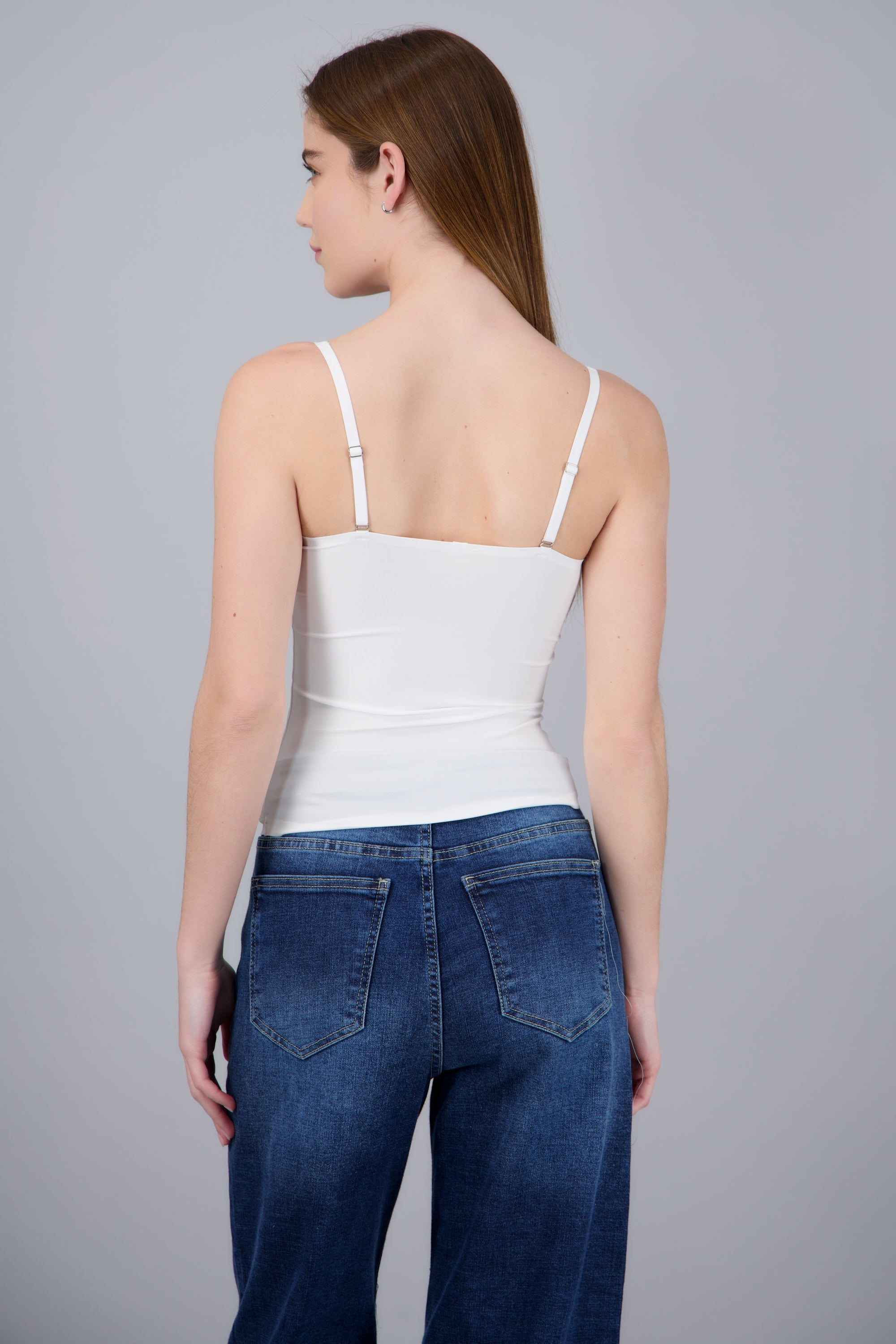 top básico slim corte recto BLANCO