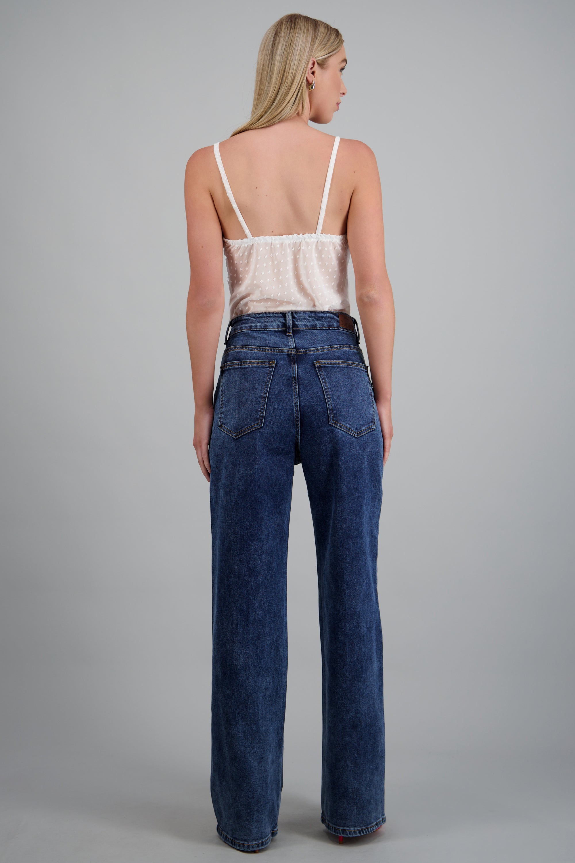 Jeans straight acid MEDIUM WASH