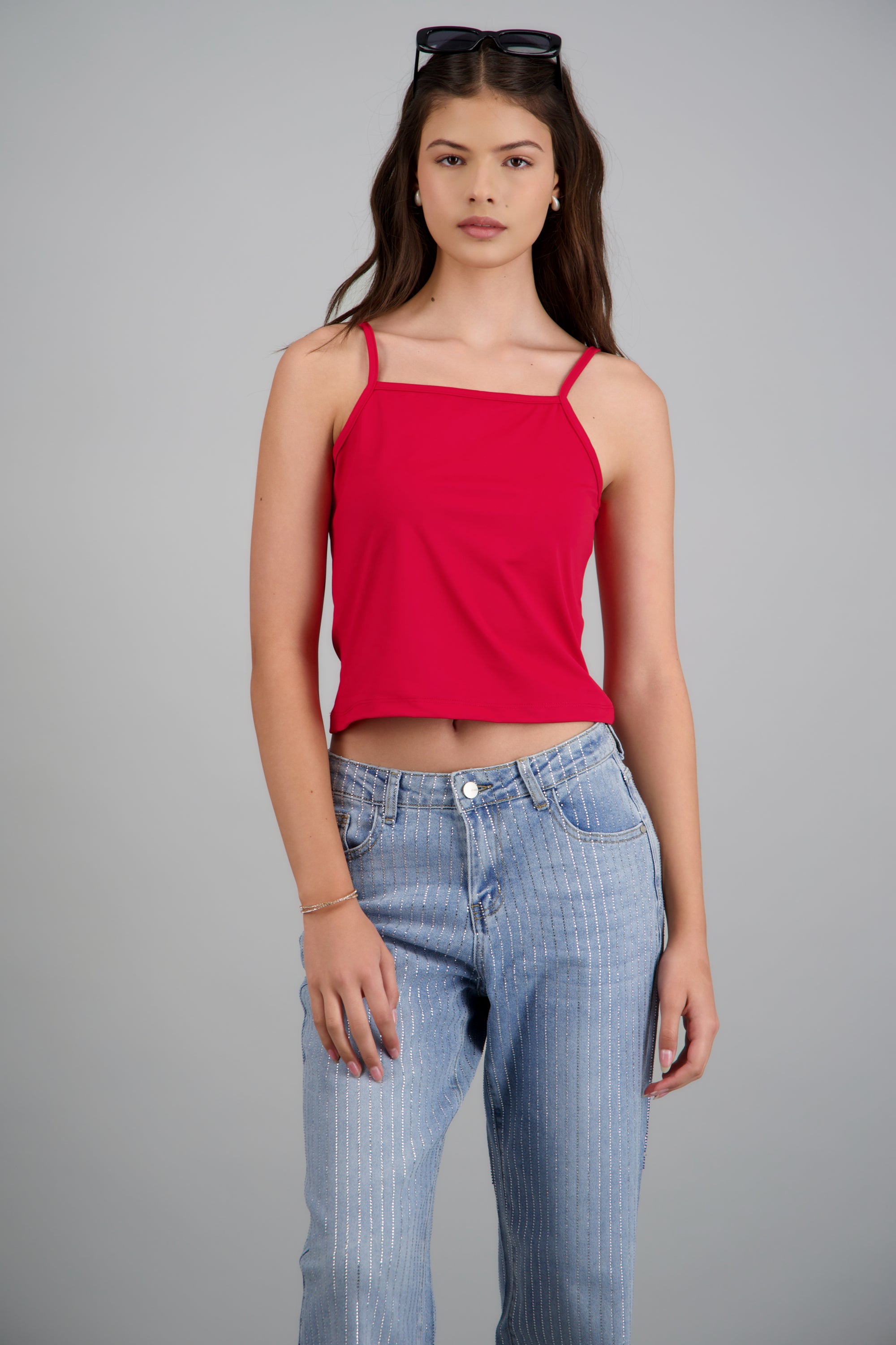 Top tirantes basico ROJO