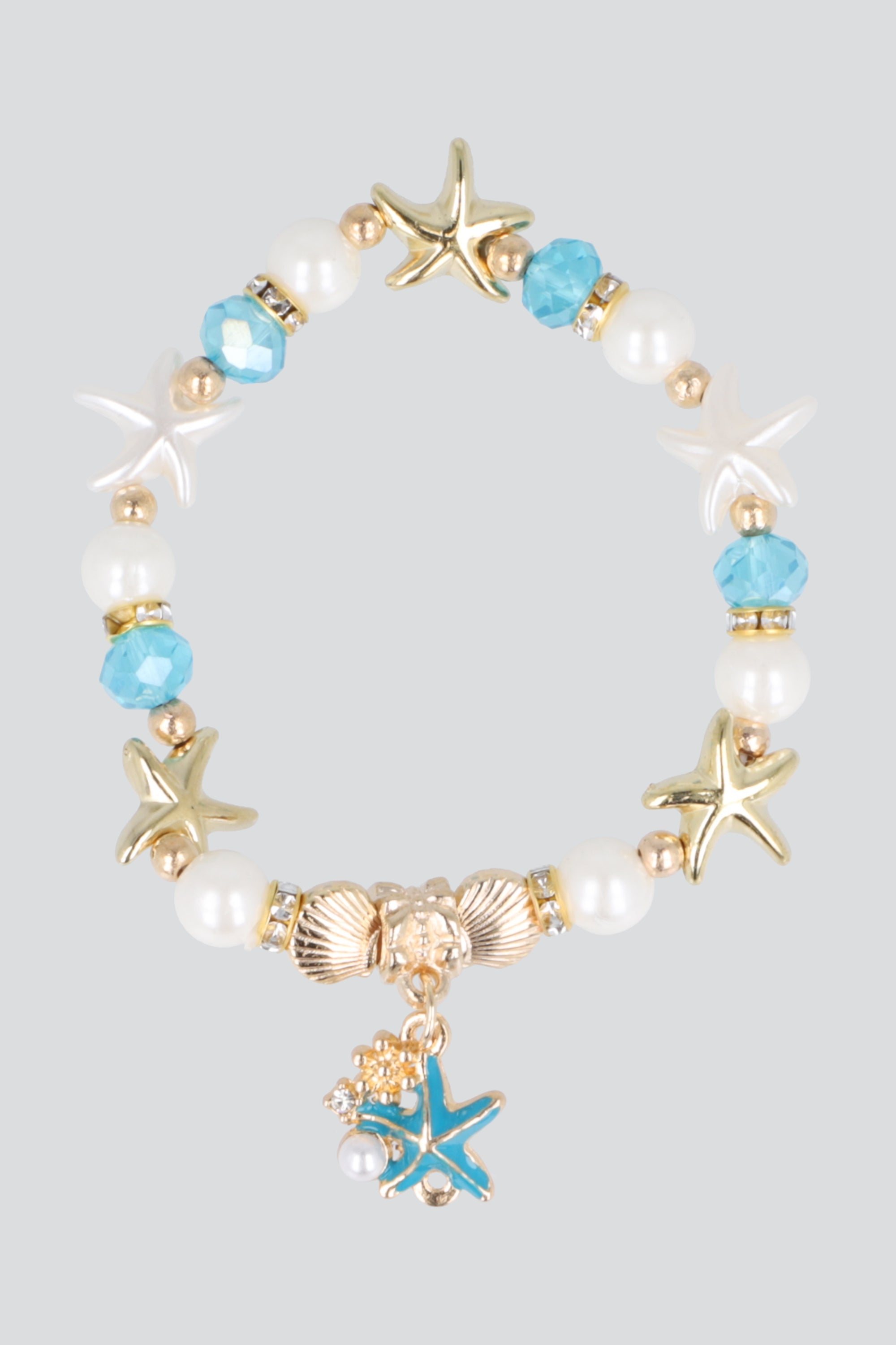 Pulsera charms estrellas AZUL