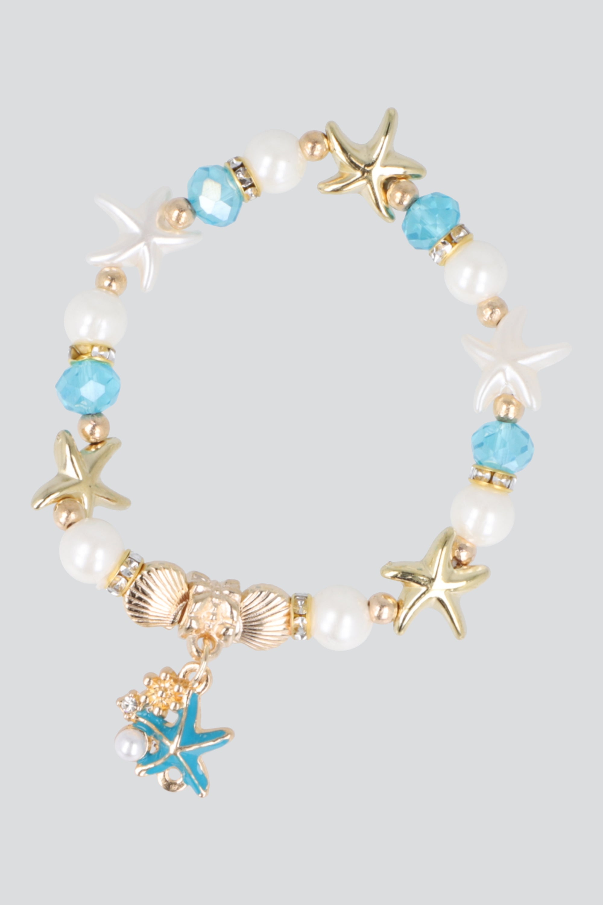 Pulsera charms estrellas AZUL