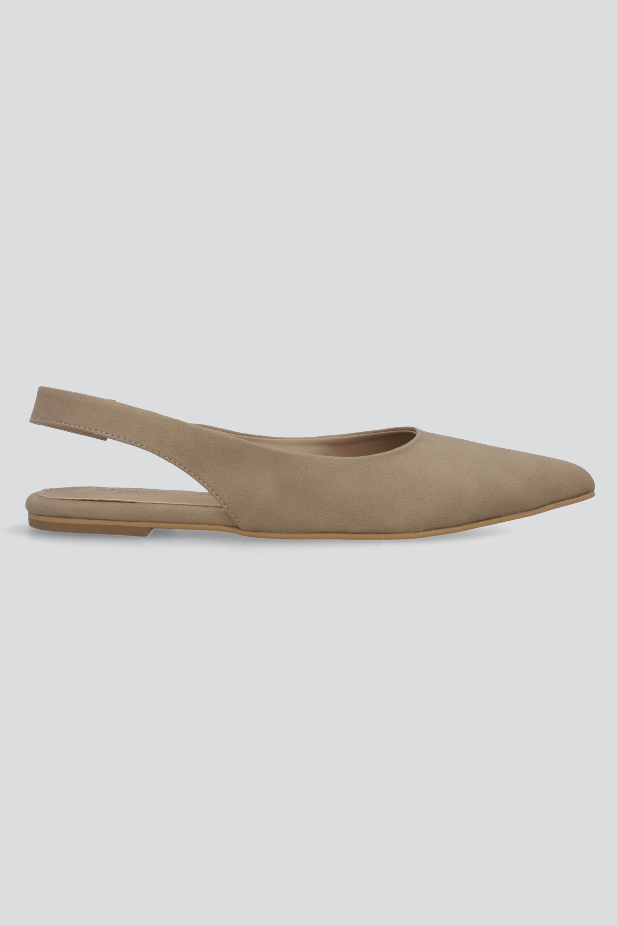 Flat pointy sencillo TAUPE