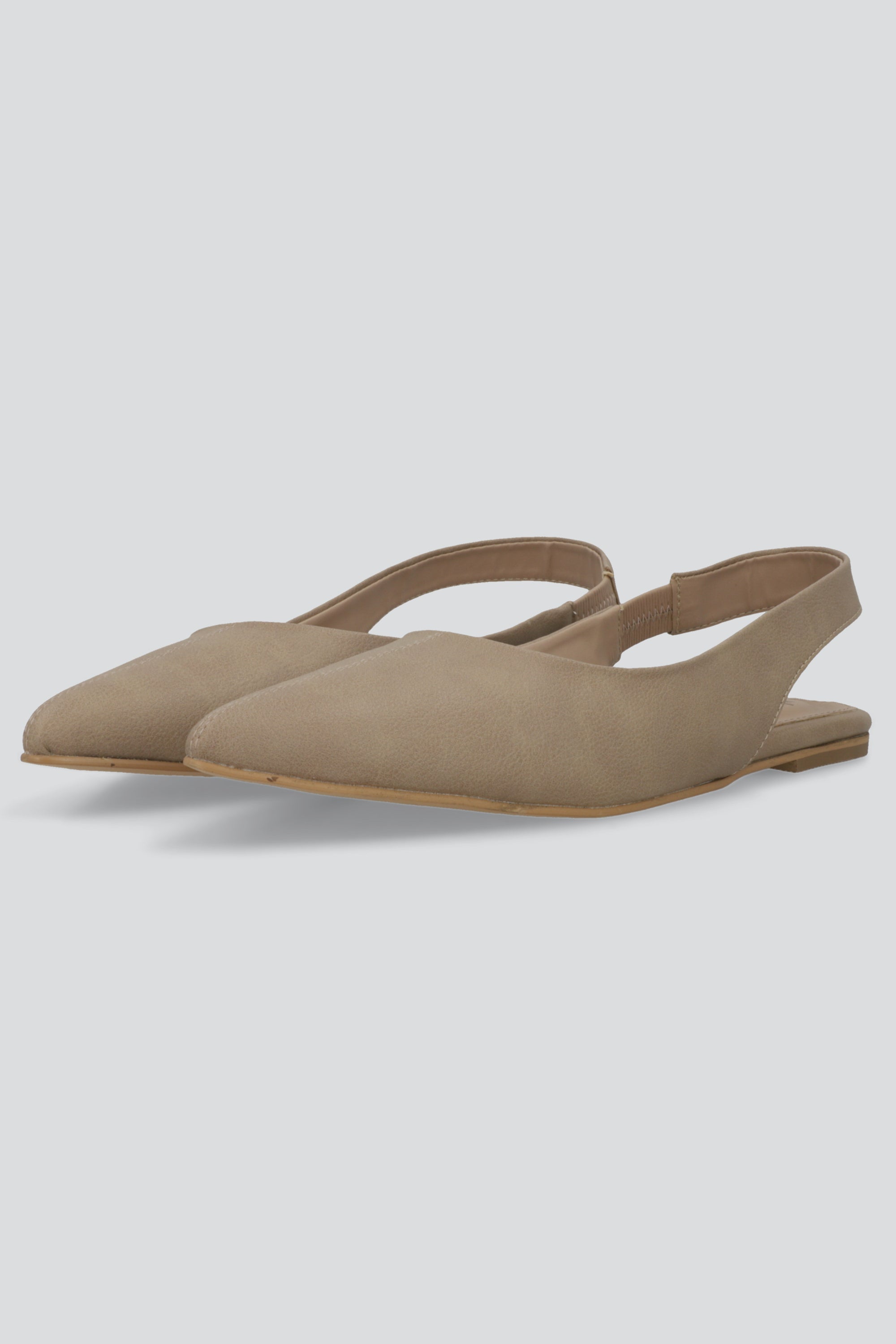 Flat pointy sencillo TAUPE