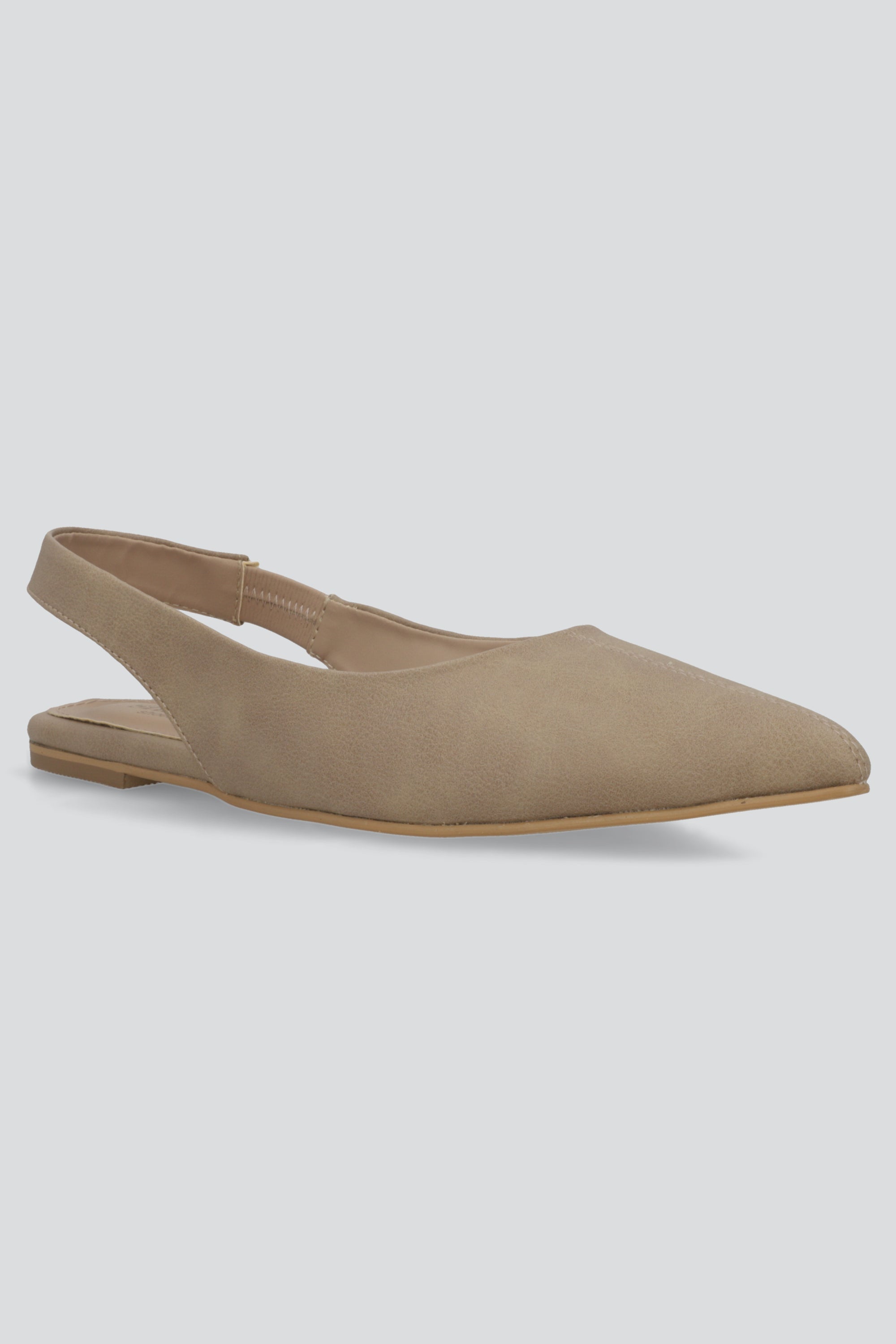 Flat pointy sencillo TAUPE