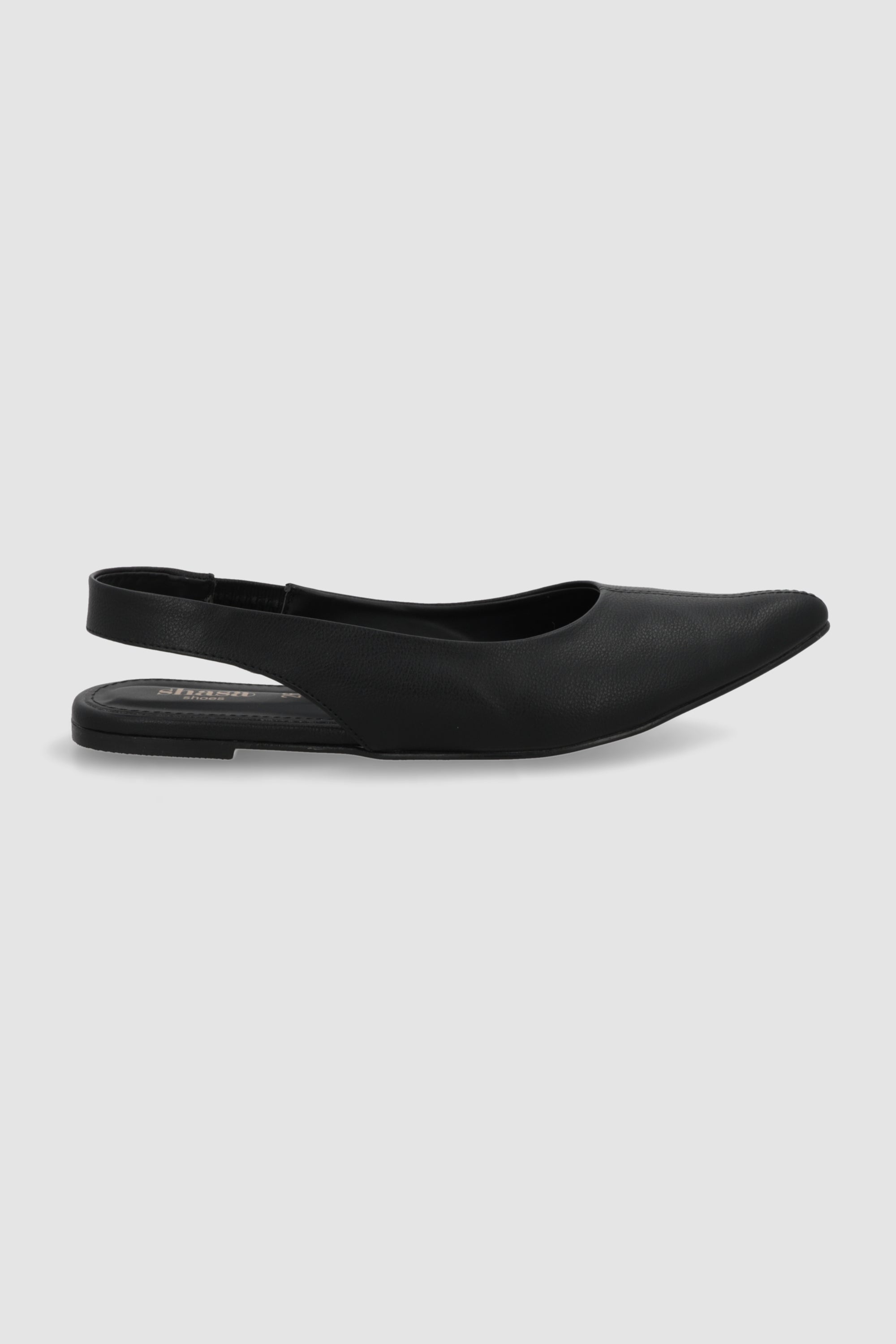 Flat pointy sencillo NEGRO