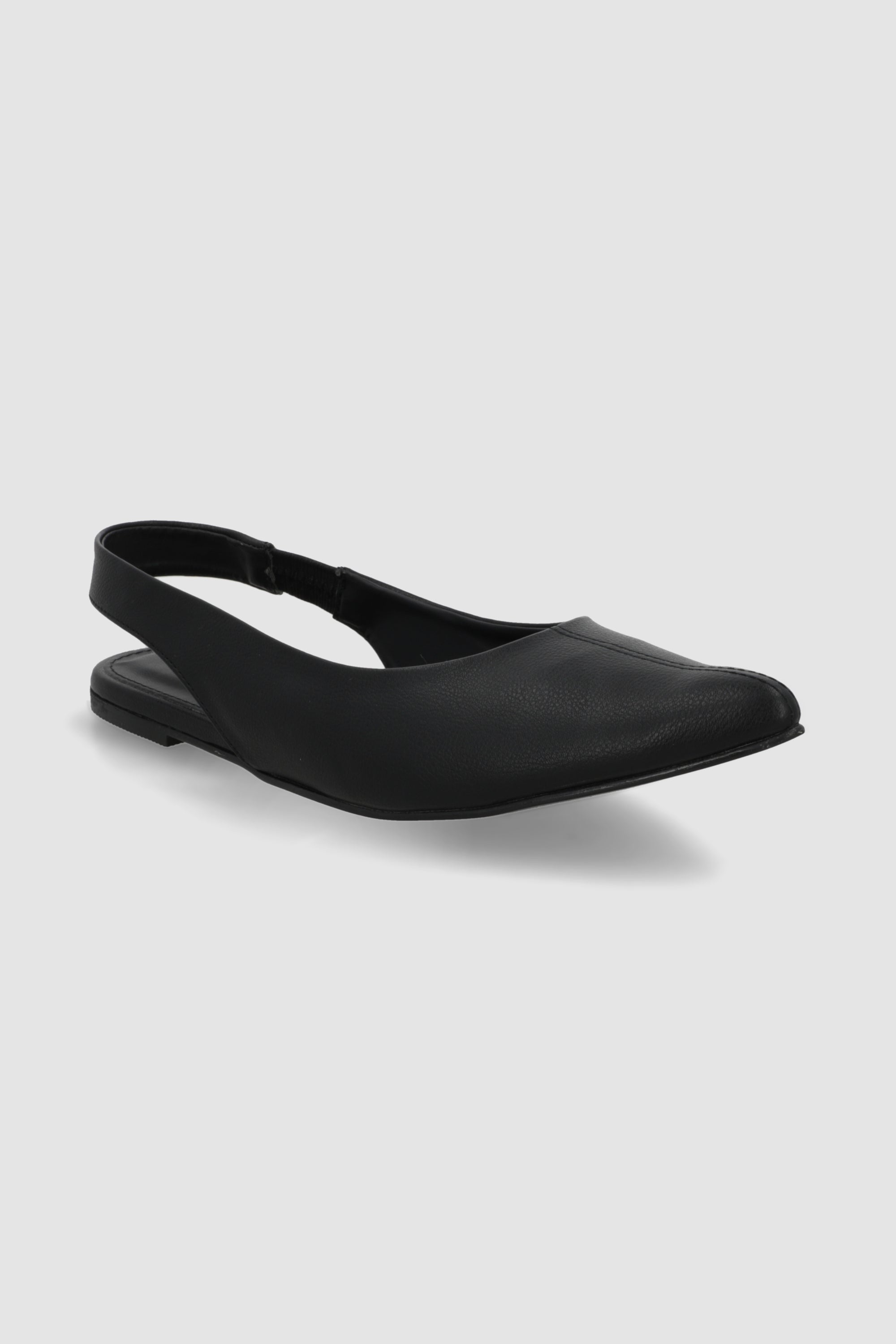 Flat pointy sencillo NEGRO