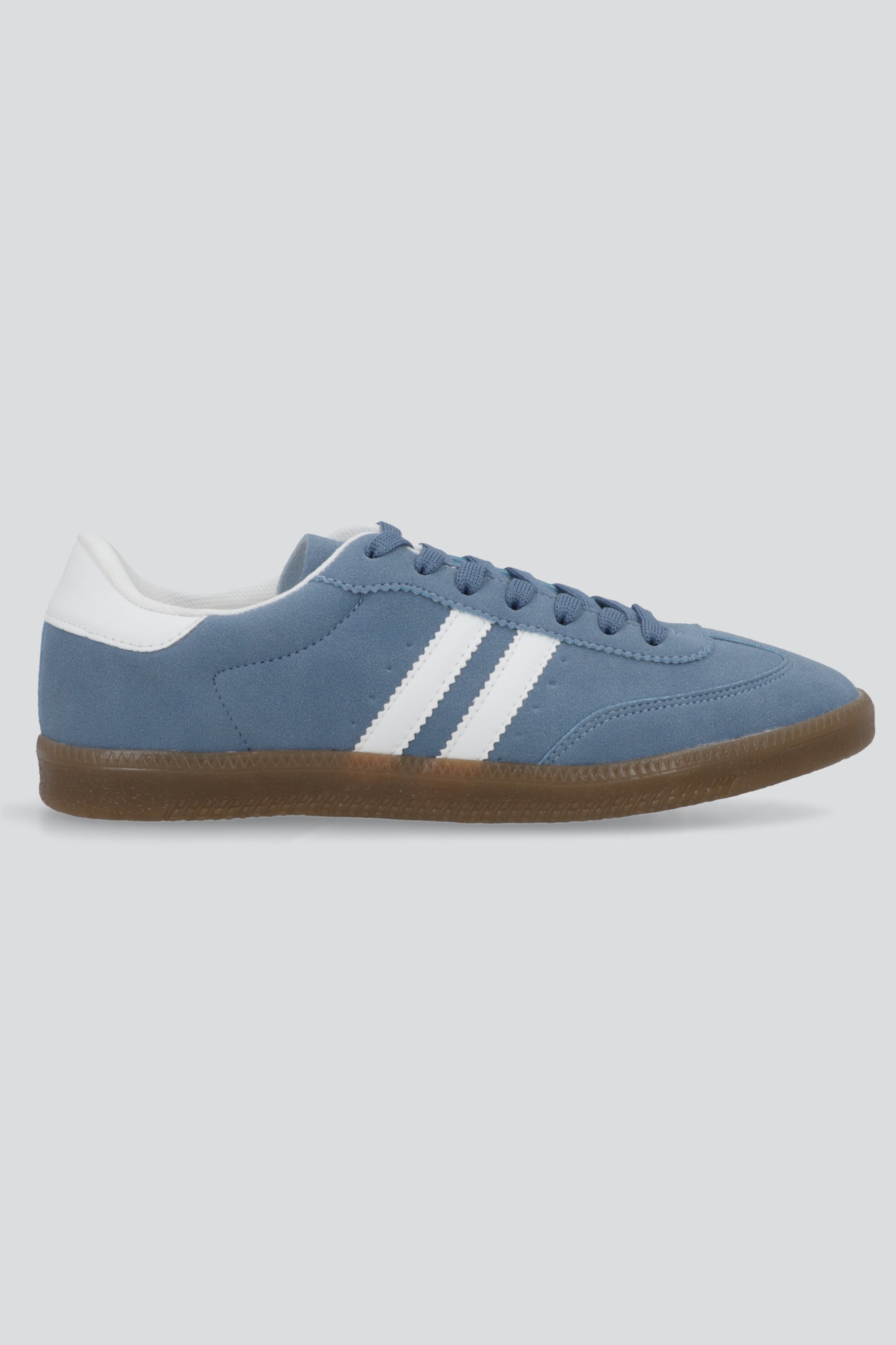 Tenis dos lineas durazno mundial AZUL CIELO