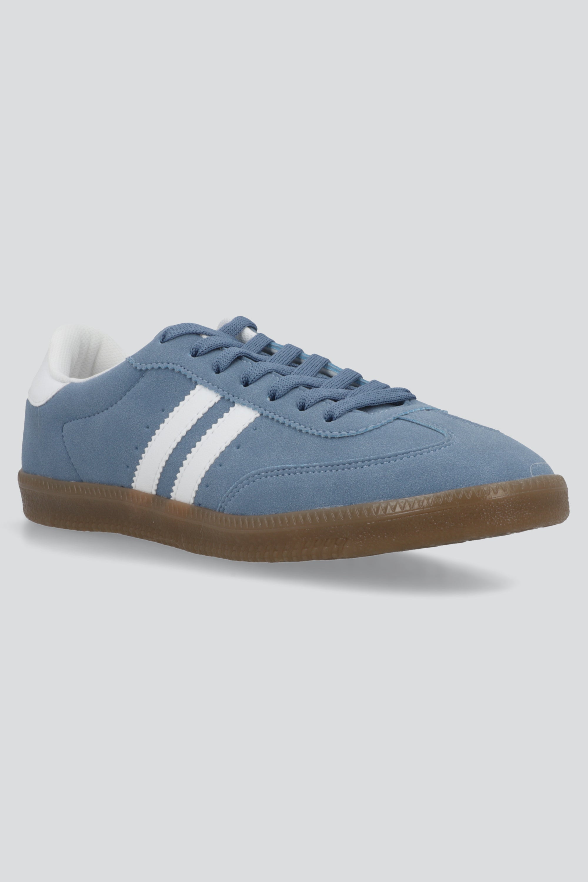 Tenis dos lineas durazno mundial AZUL CIELO