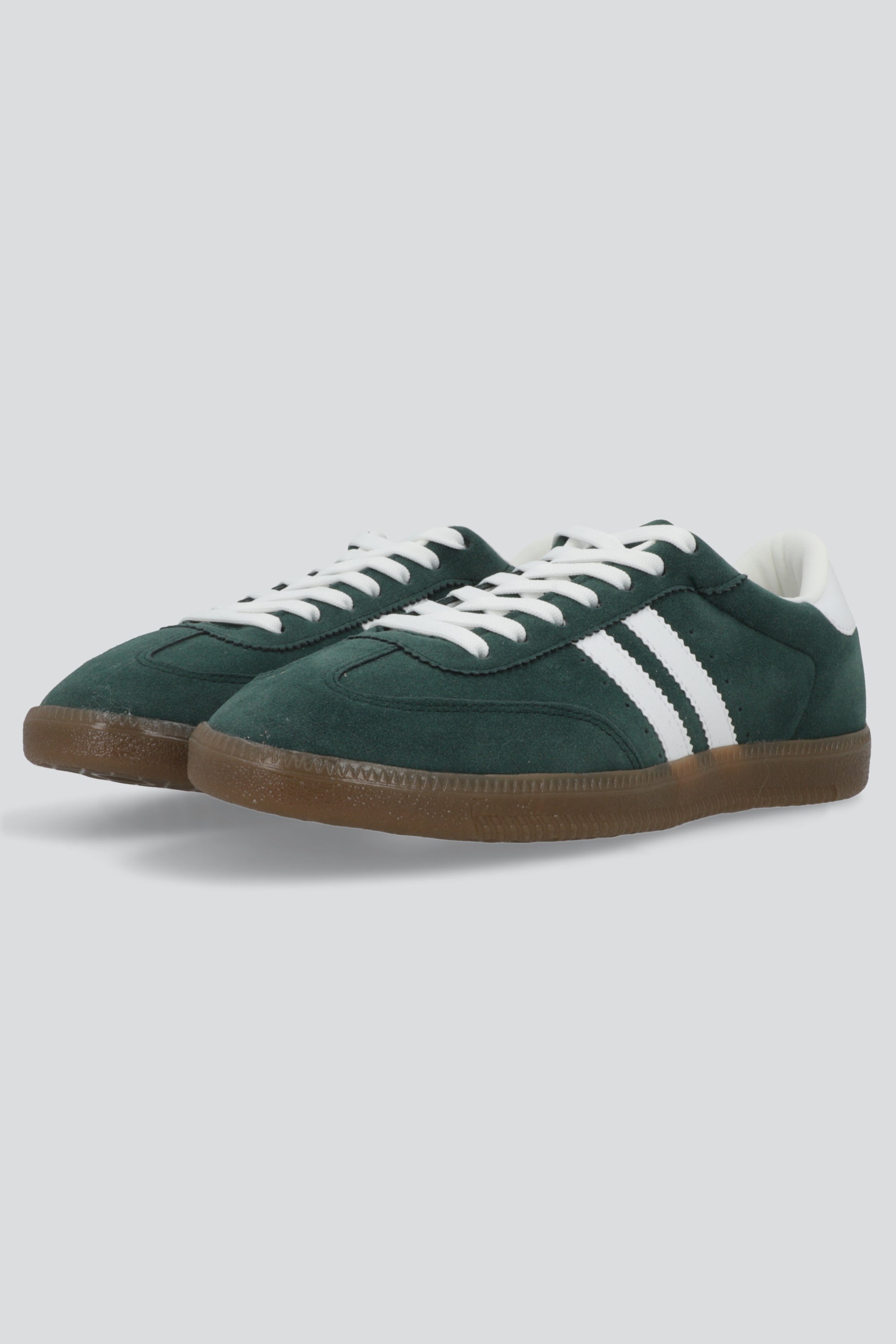 Tenis dos lineas durazno mundial VERDE