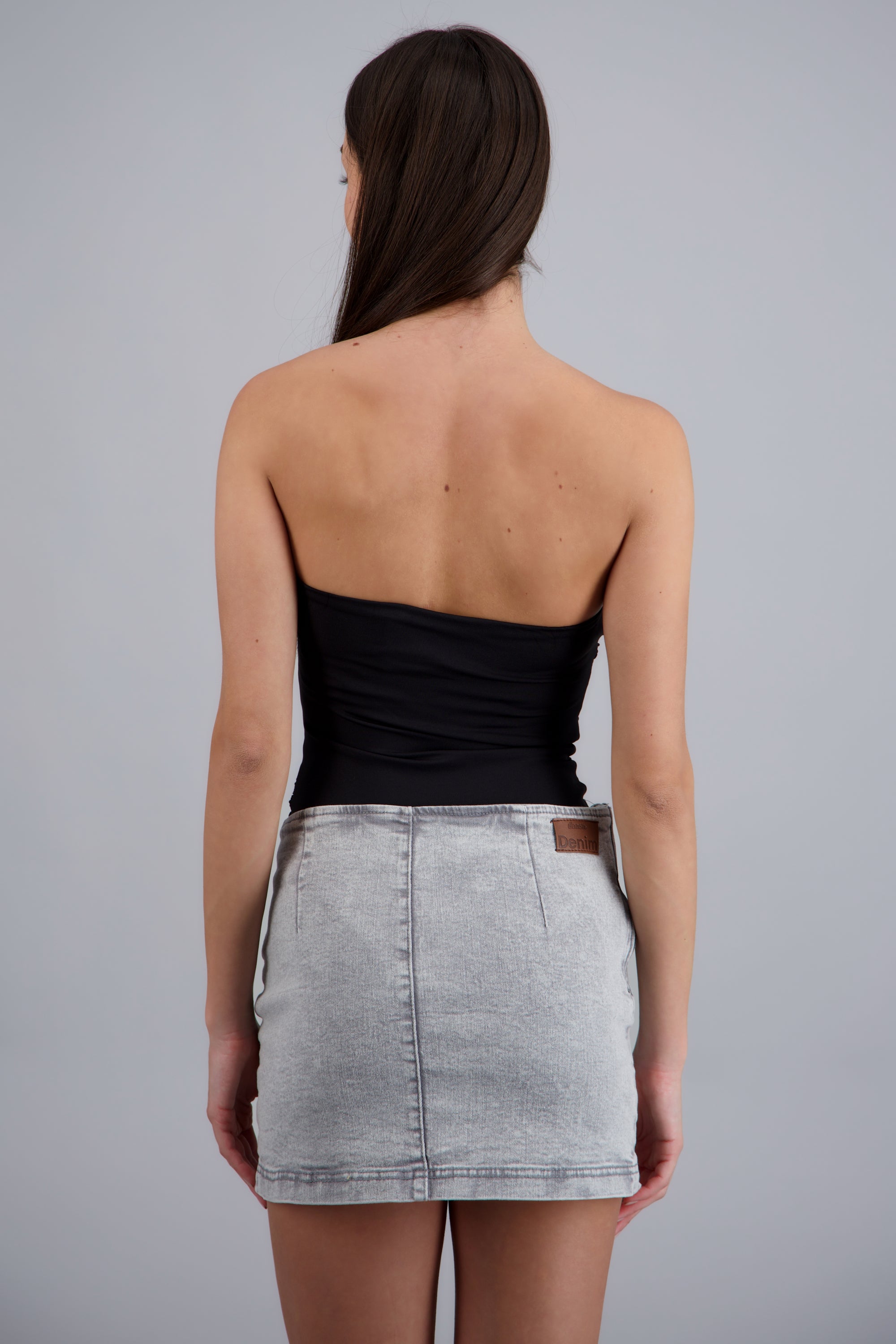 Body detalle drapeado NEGRO