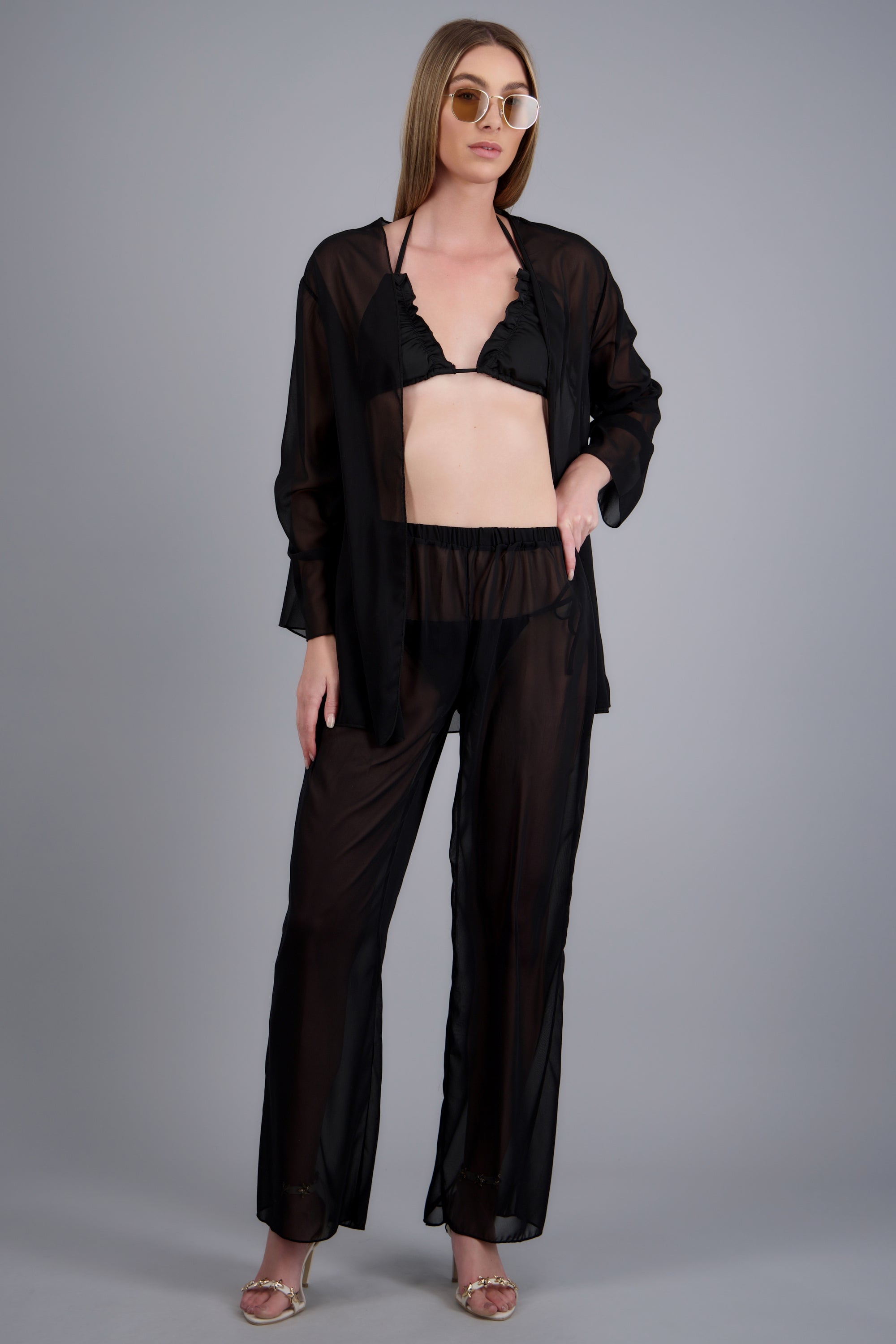 Salida pantalon mesh NEGRO