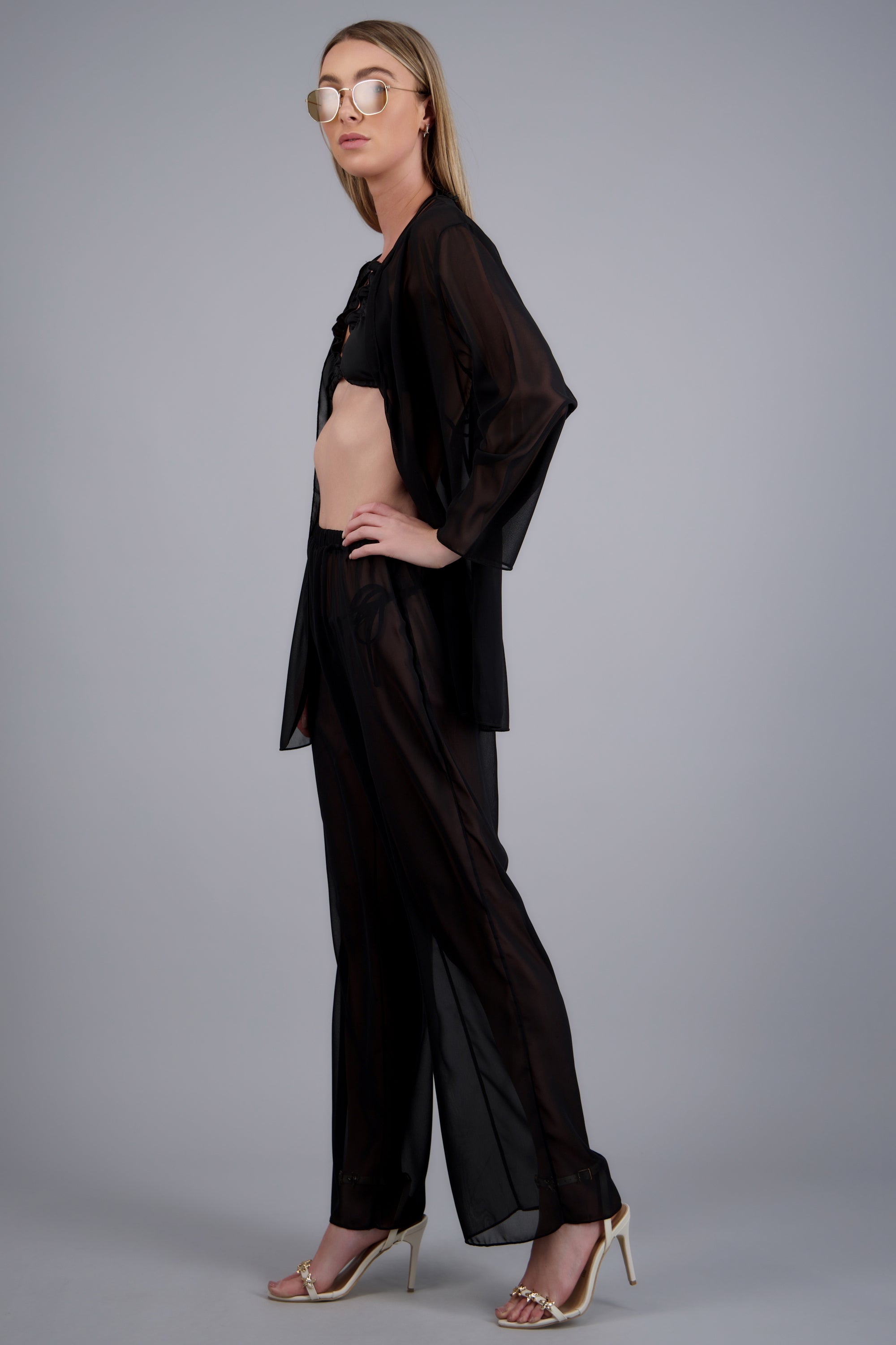 Salida pantalon mesh NEGRO