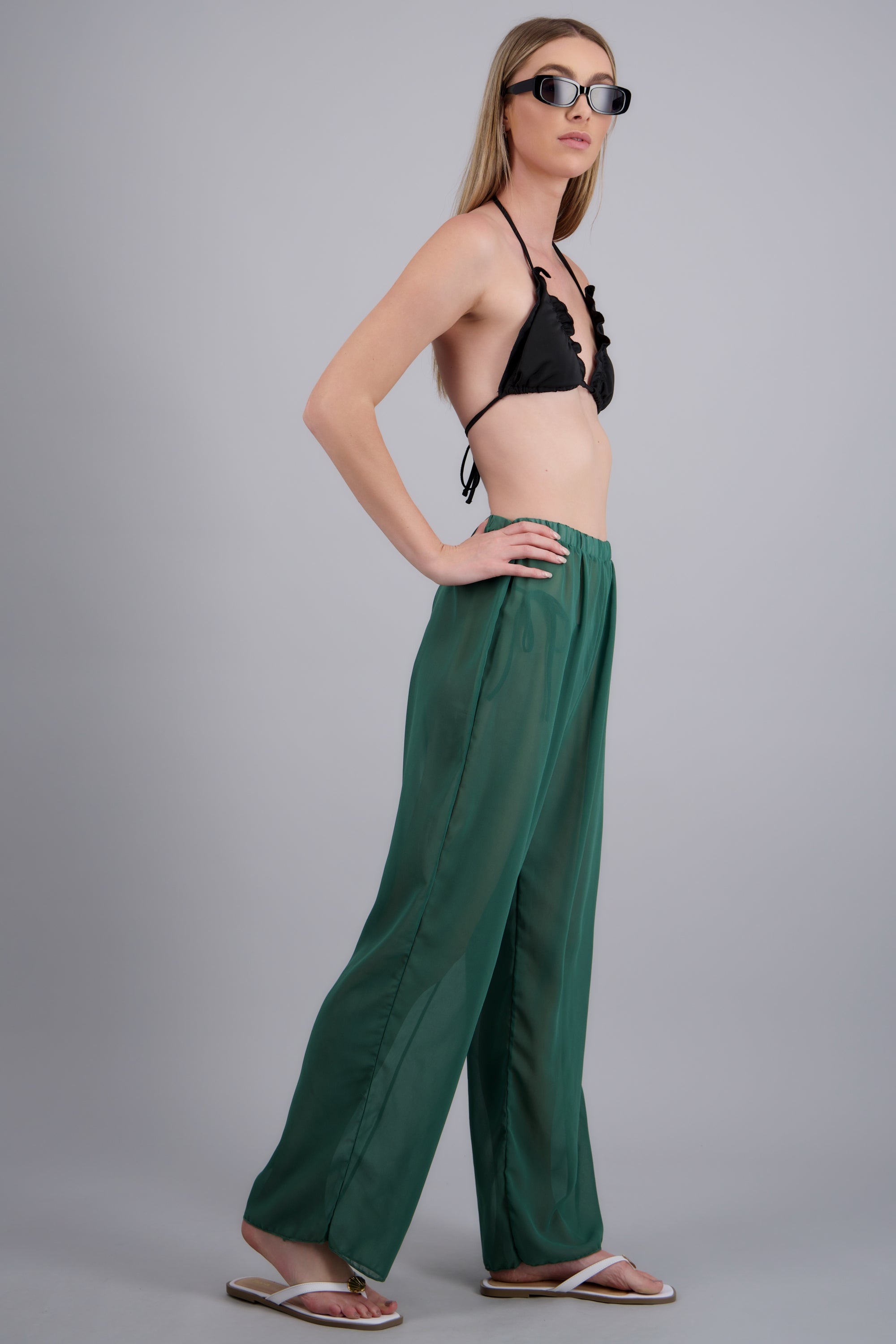 Salida pantalon mesh VERDE