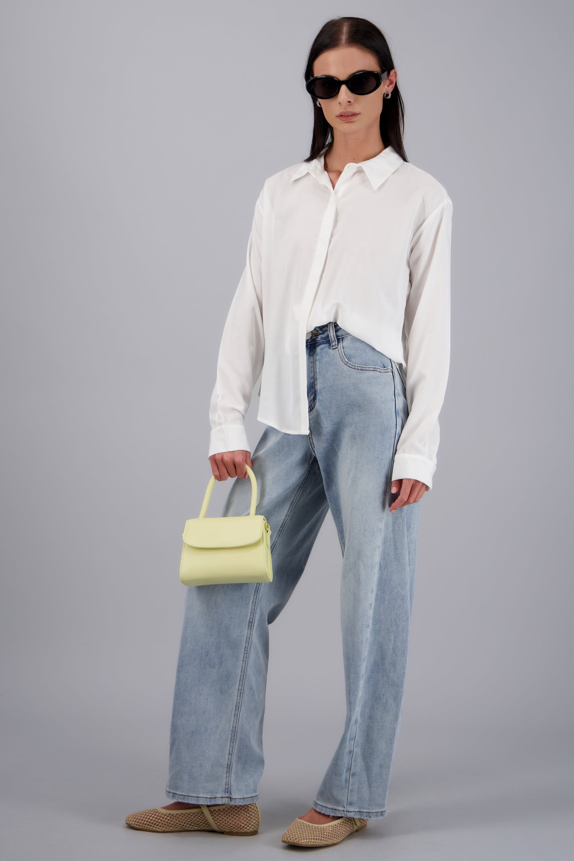 Jeans barrel costuras LIGHT WASH