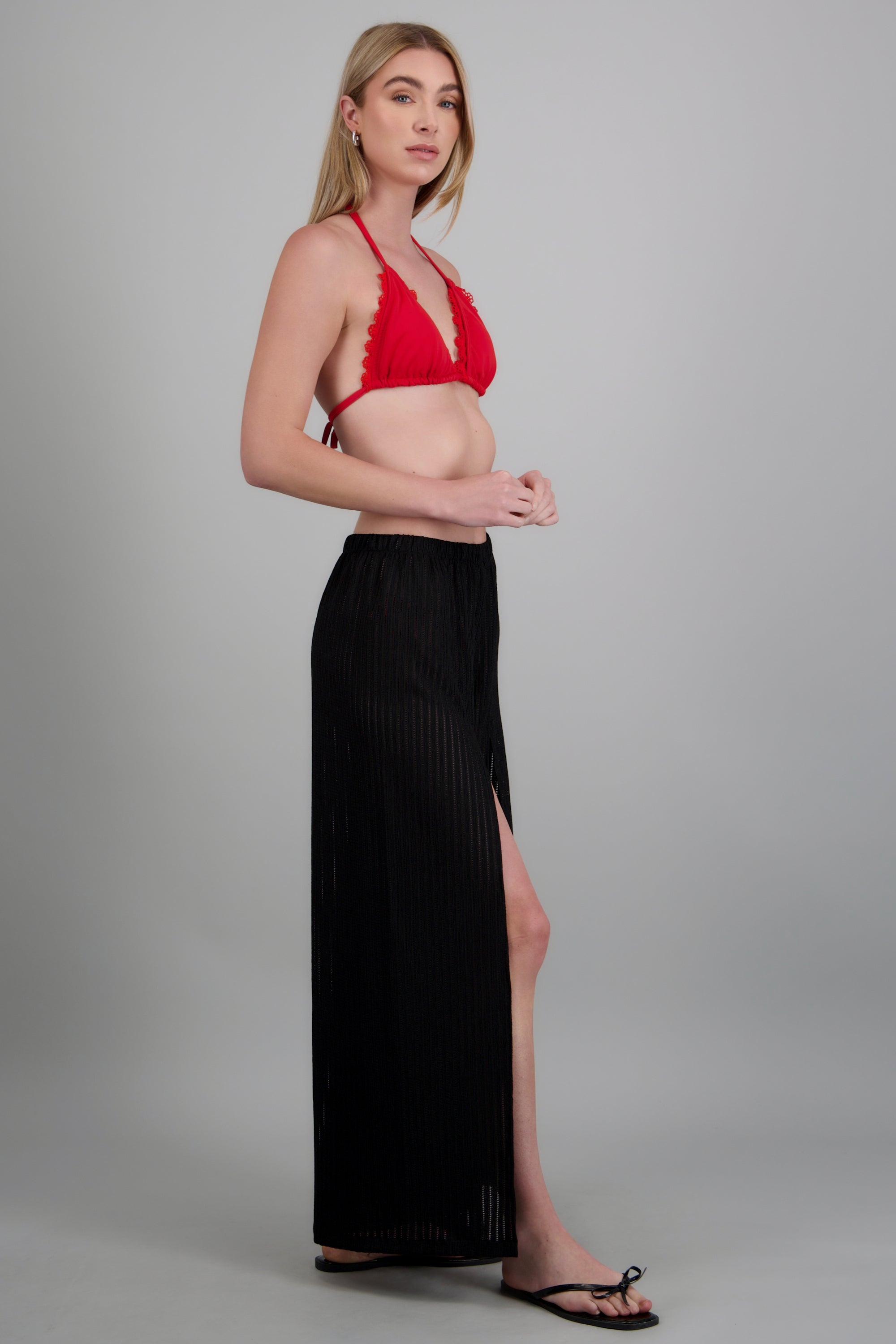 Pantalon resorte aberturas NEGRO