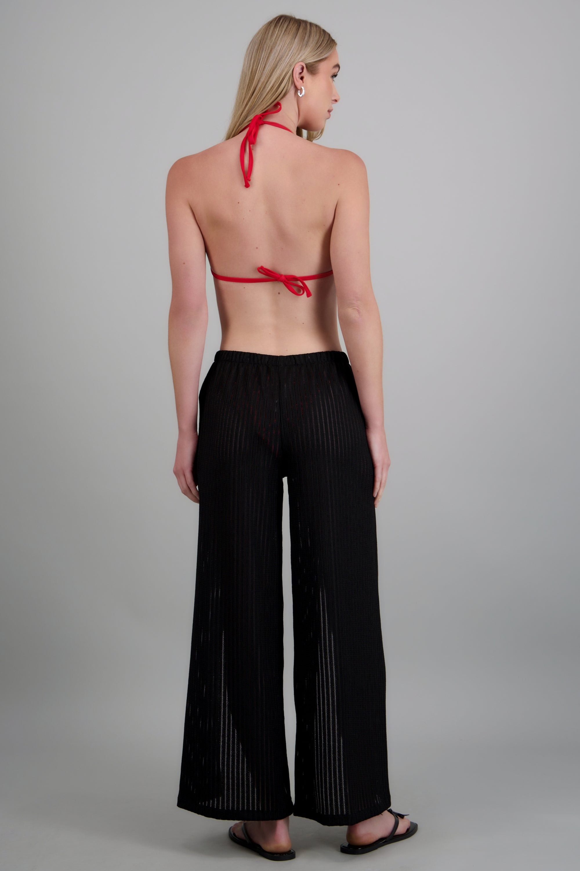 Pantalon resorte aberturas NEGRO
