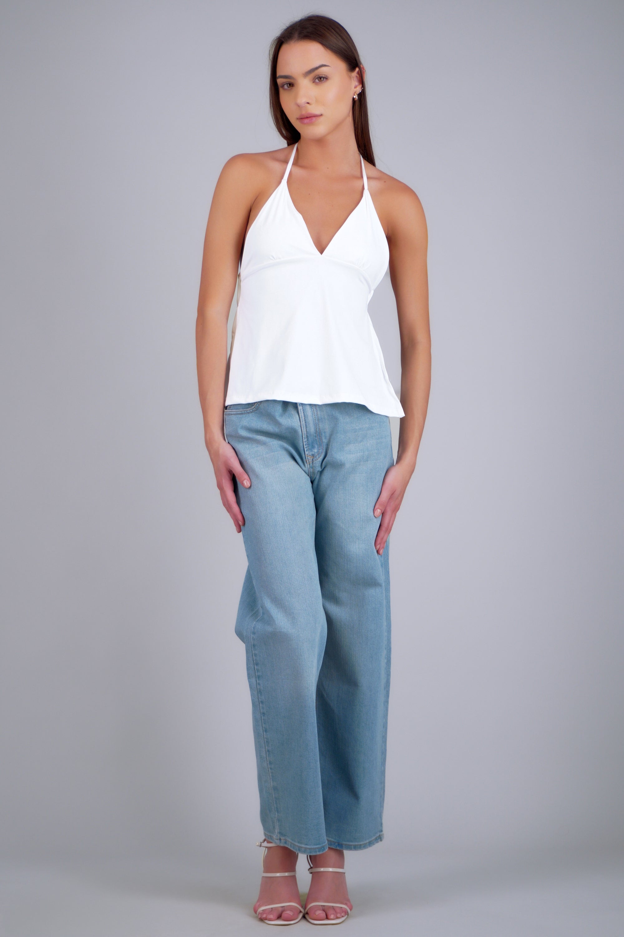Jeans straight entintados LIGHT WASH