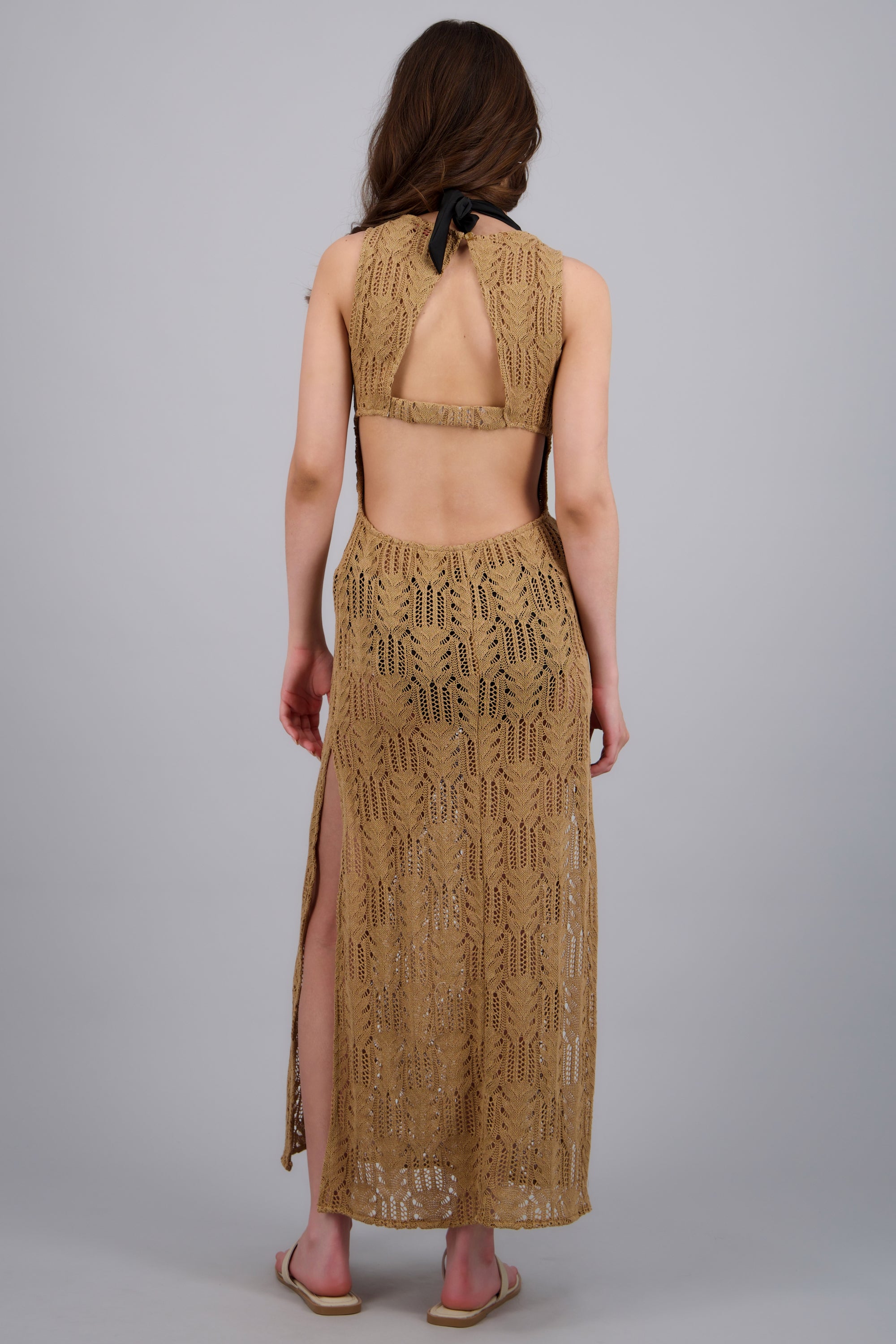 Vestido crochet sin mangas ARENA