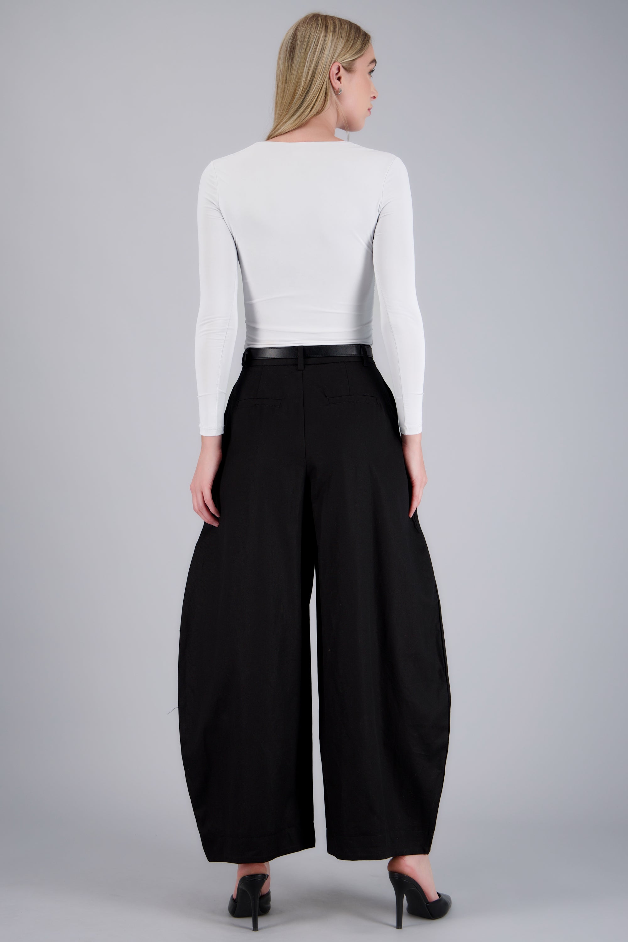 Pantalon baggy liso NEGRO