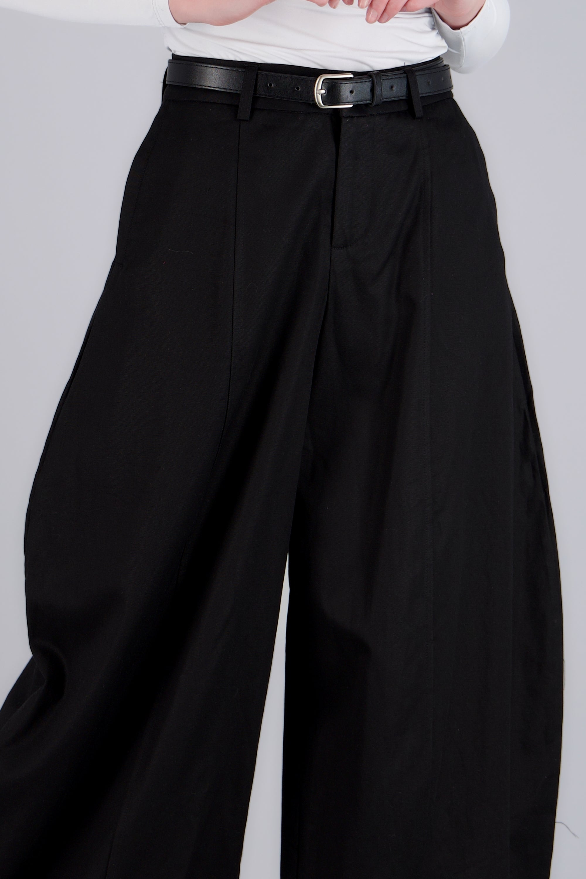 Pantalon baggy liso NEGRO