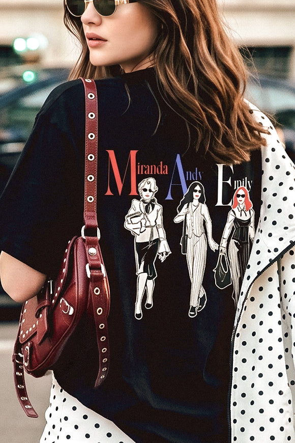 Playera diablo viste a la moda frente espalda