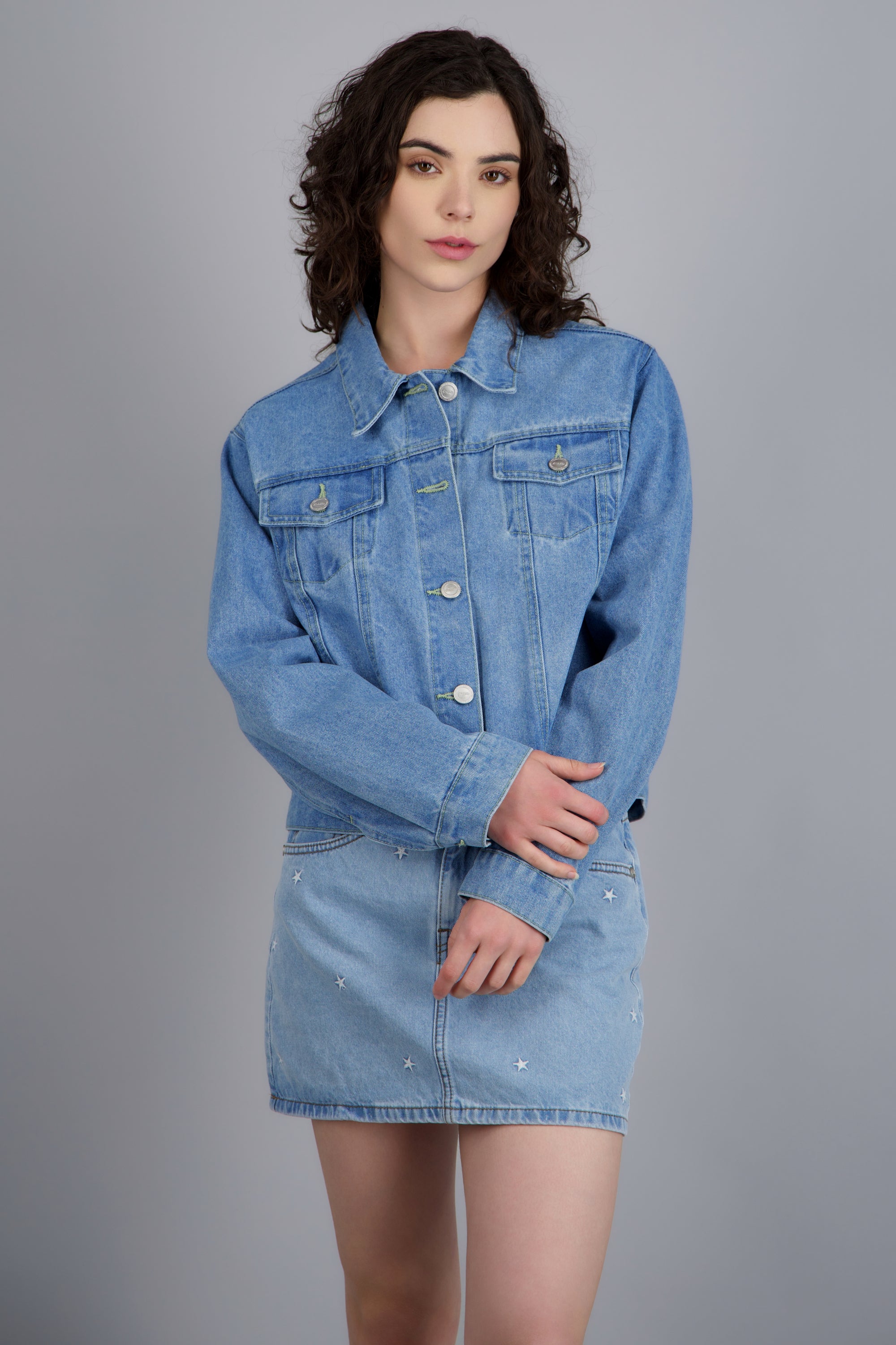 Chamarra báscia denim LIGHT WASH