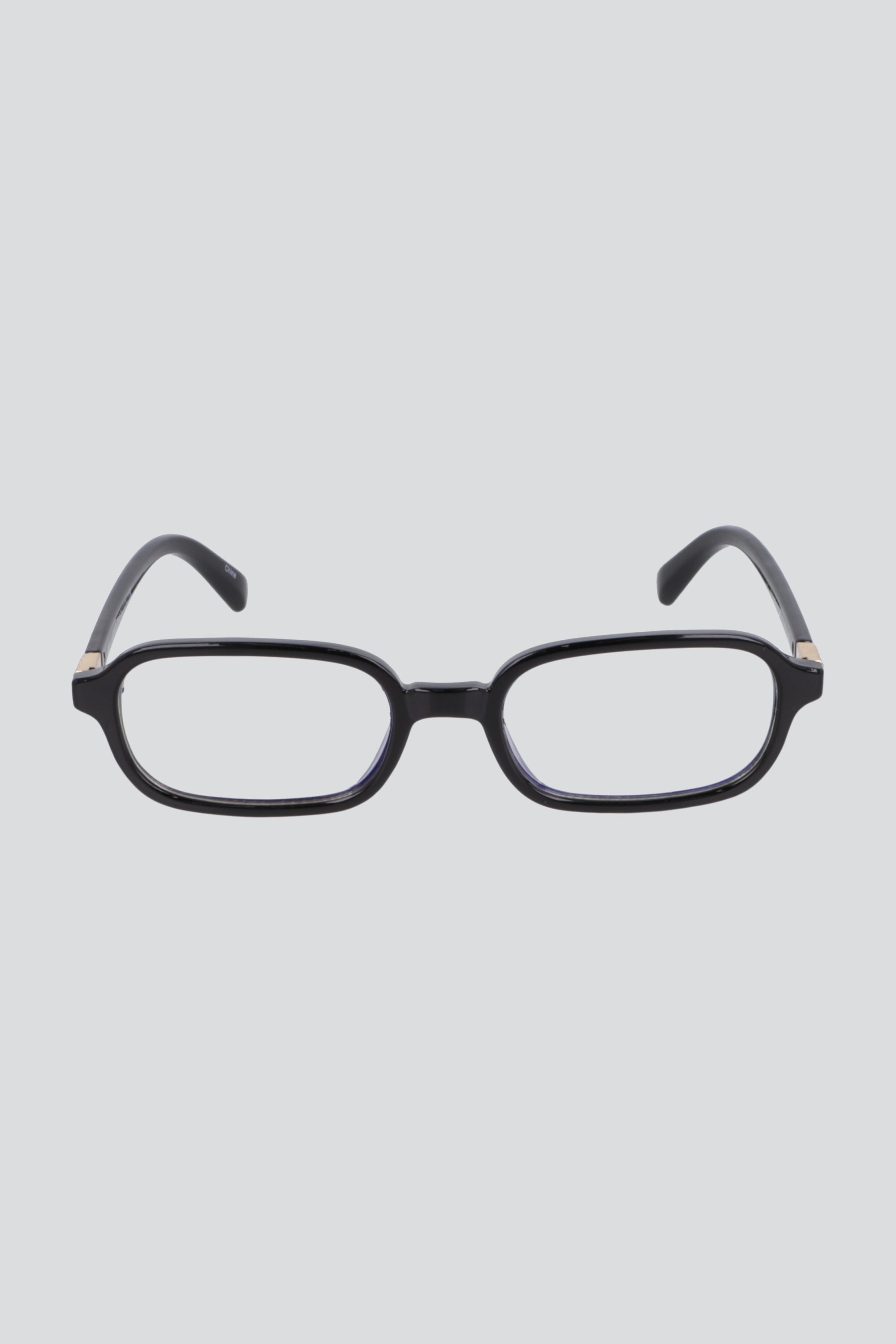 Lentes rectangulares mini luz azul