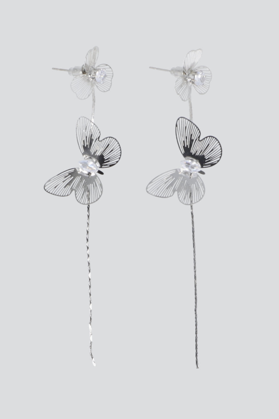 Aretes mariposas caladas