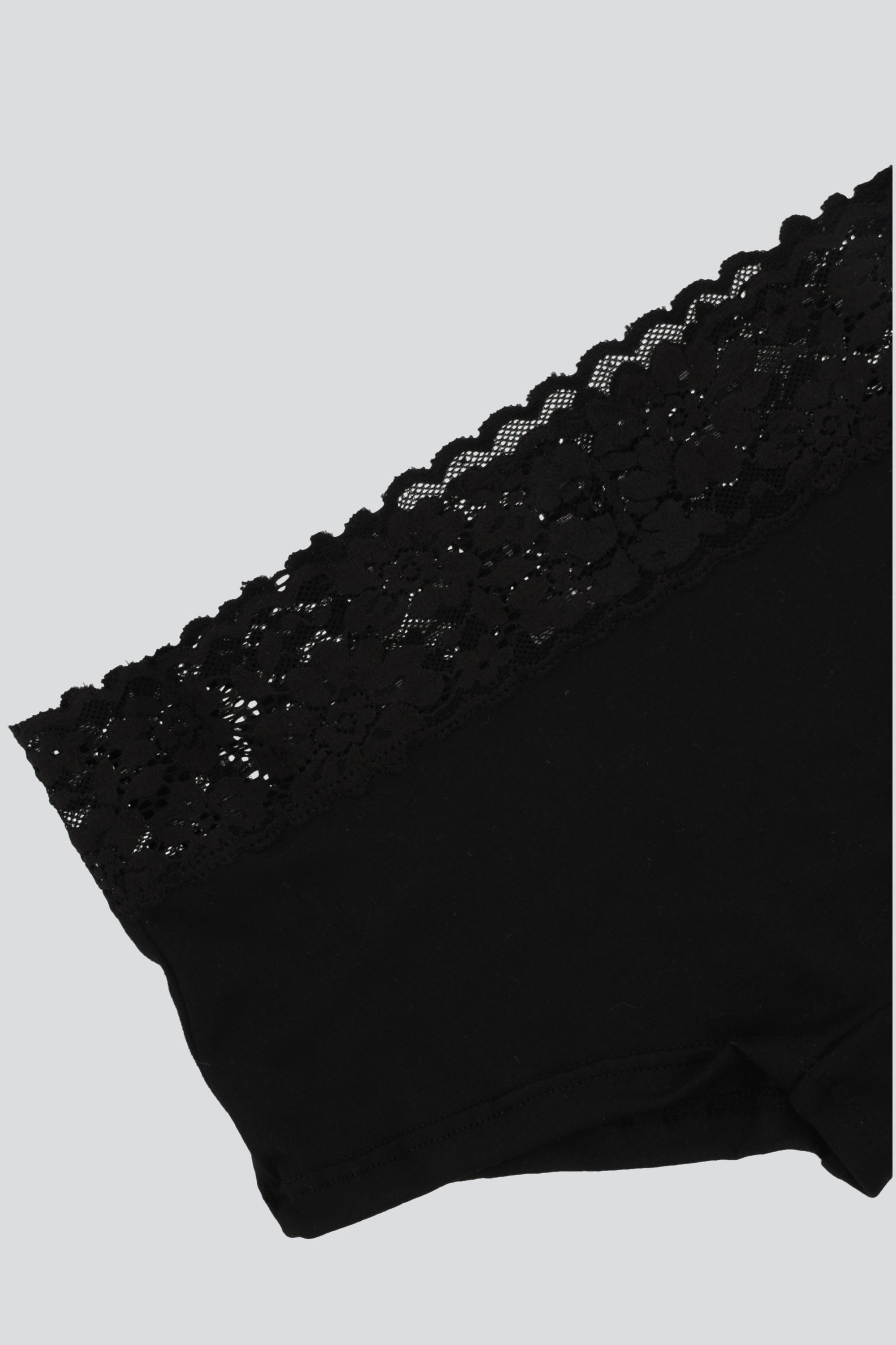 Boxer detalle pretina encaje NEGRO