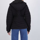 chamarra larga puffer capitonada