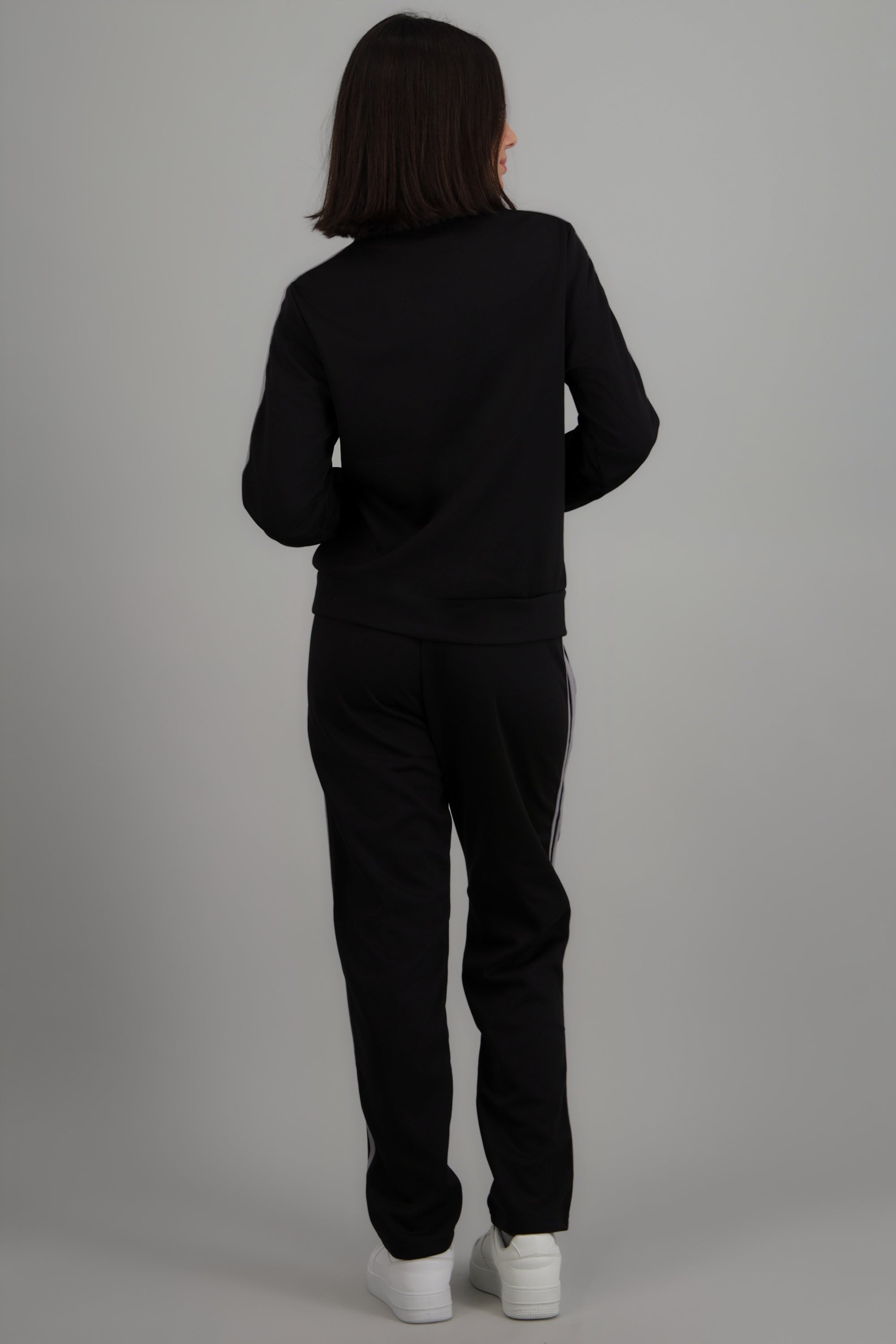 Pants rayas contraste en costados NEGRO