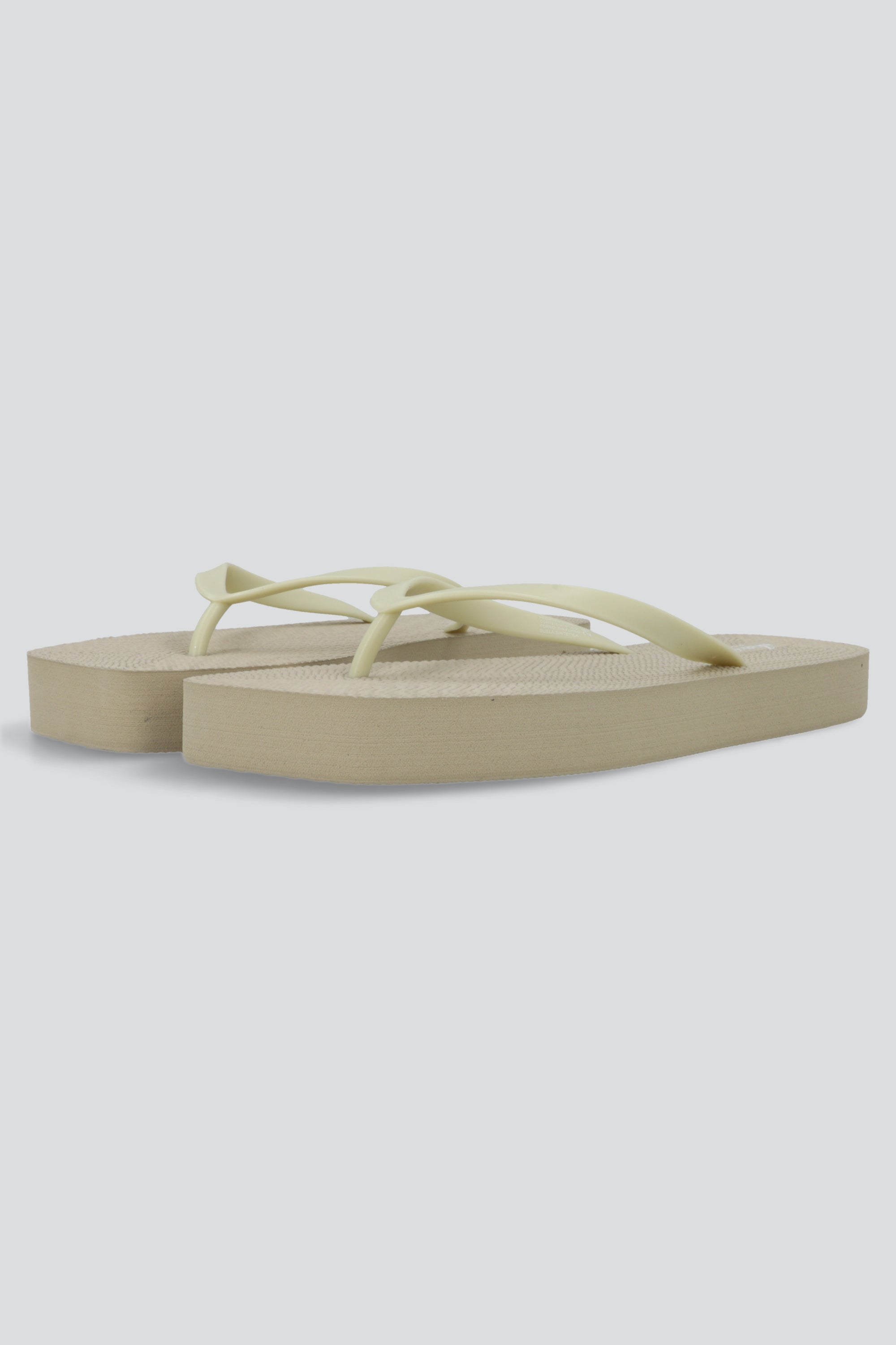 Flip flop plataforma punta cuadrada TAUPE