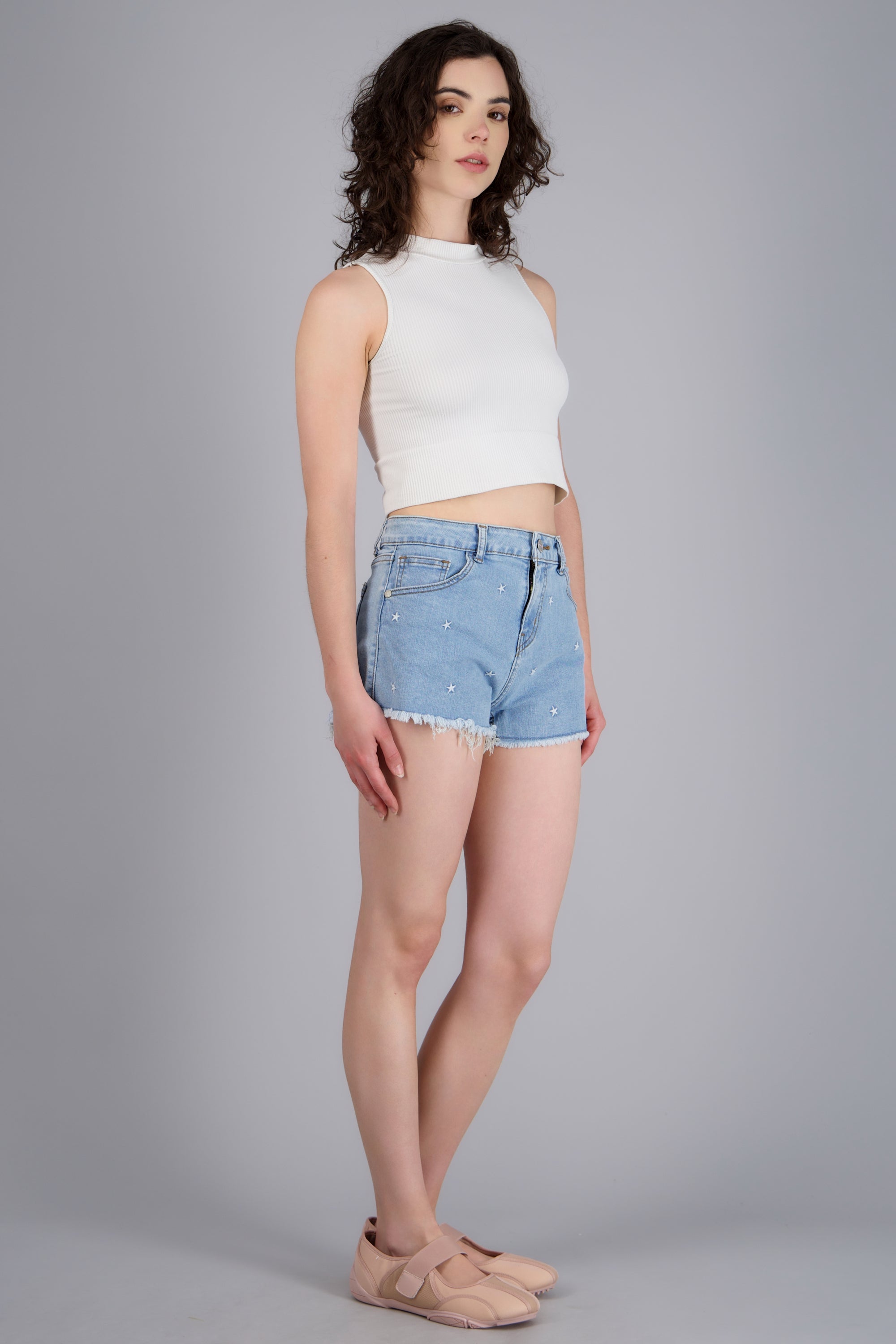 Mini short estrellas LIGHT WASH